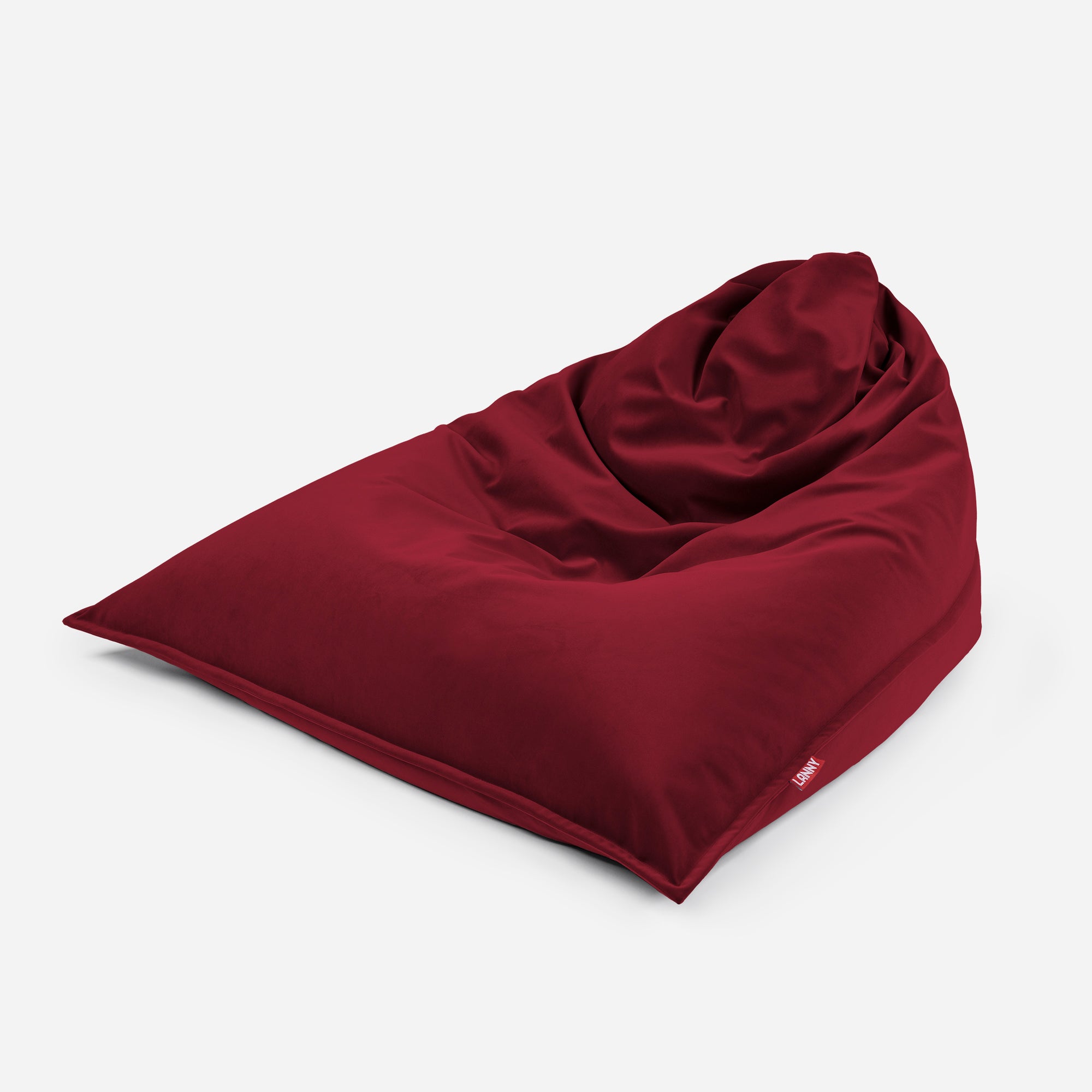 Sloppy Velvet Red Bean bag