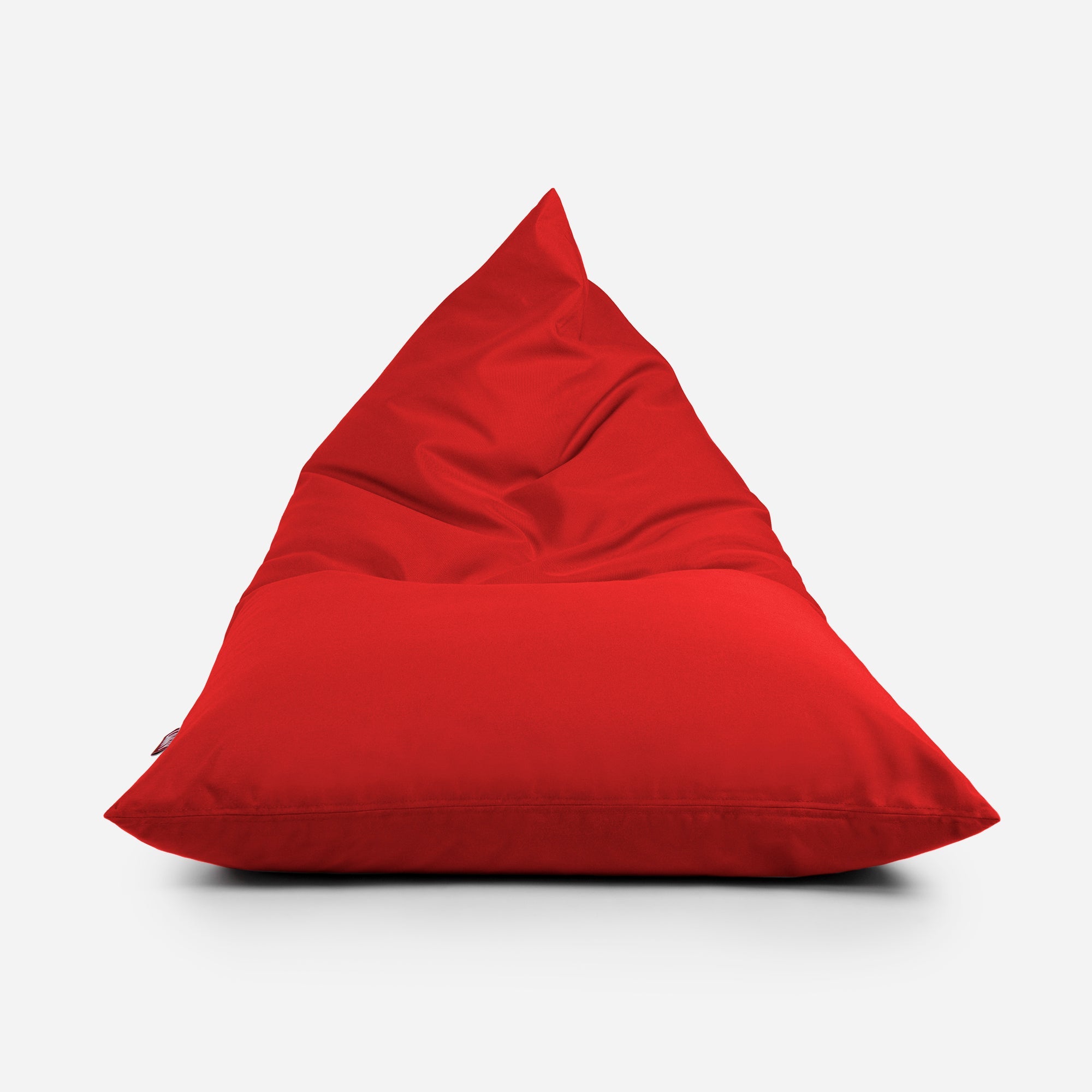 Lanny Solid Tone Outdoor Slim Bean Bag - Bold Red - Lanny Beanbag - Bean Bag Chairs