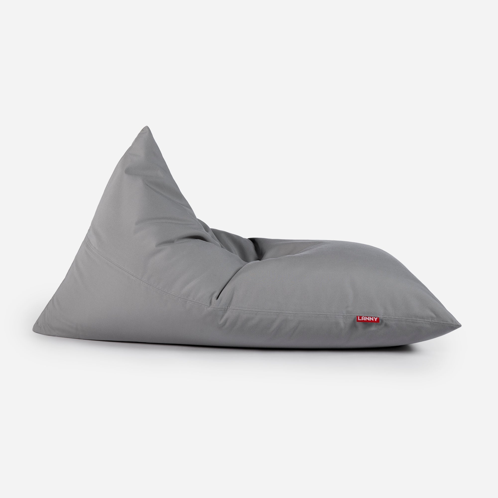 Lanny Solid Tone Outdoor Slim Bean Bag - Graphite Shadow - Lanny Beanbag - Bean Bag Chairs