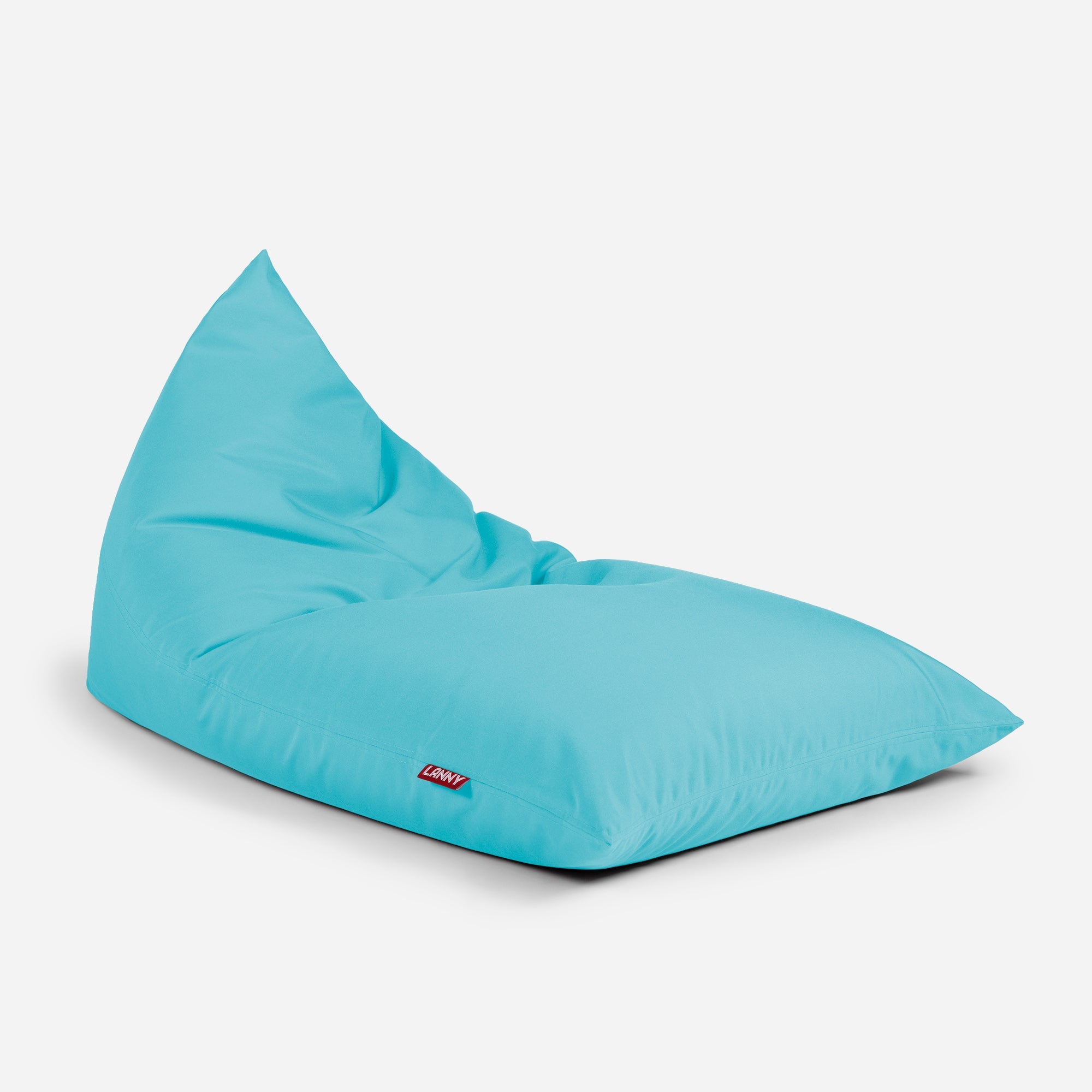 Lanny Solid Tone Outdoor Slim Bean Bag - Refreshing Turquoise - Lanny Beanbag - Bean Bag Chairs