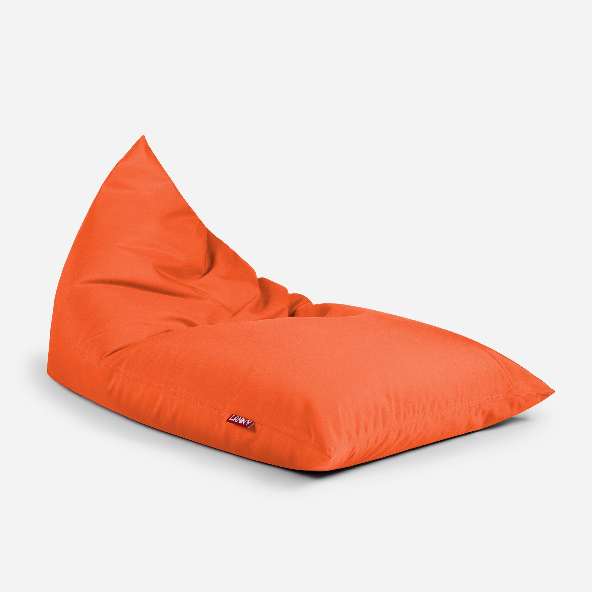 Lanny Solid Tone Outdoor Slim Bean Bag - Tropical Orange - Lanny Beanbag - Bean Bag Chairs