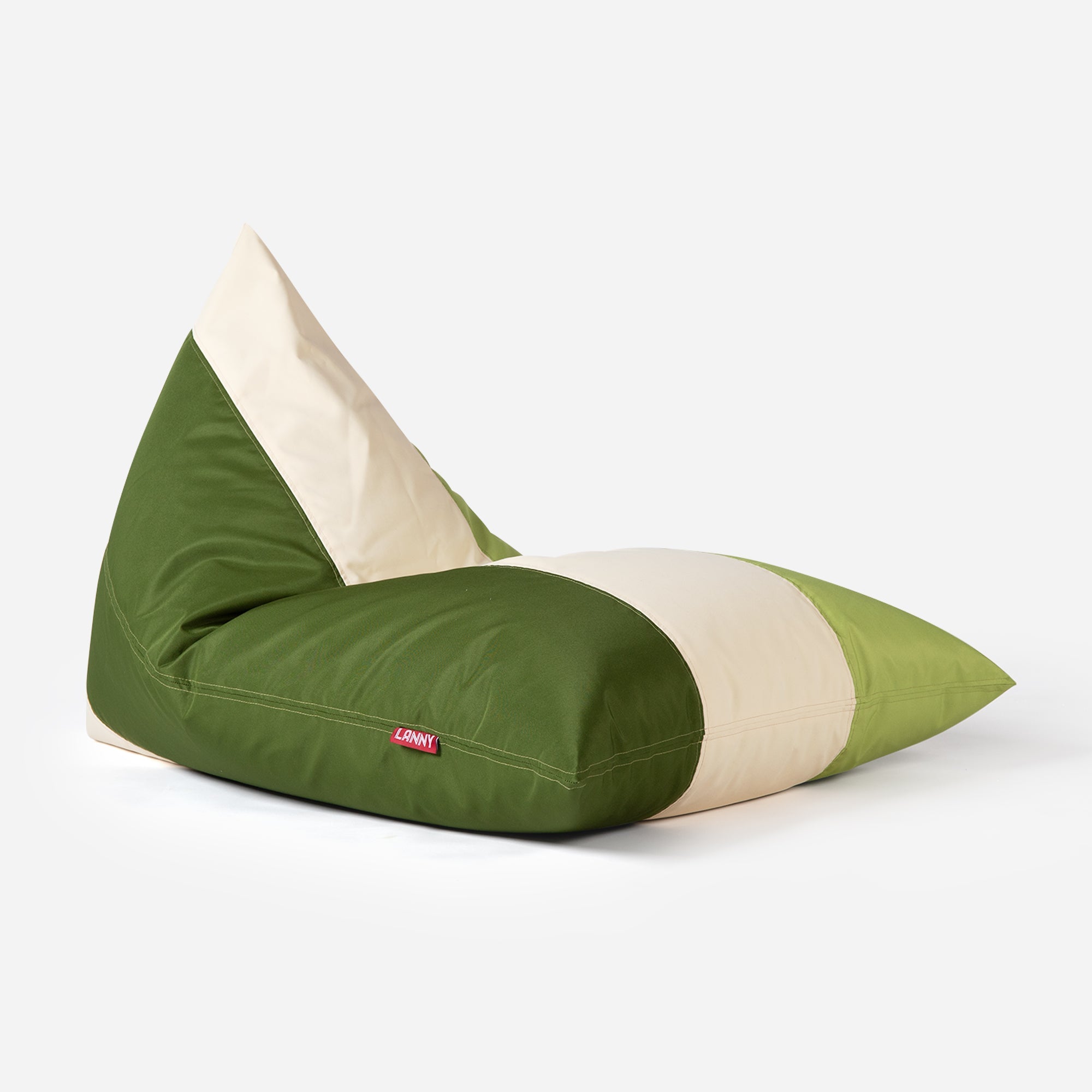 Lanny Trio Outdoor Slim Bean Bag - Olive Grove - Lanny Beanbag - Bean Bag Chairs