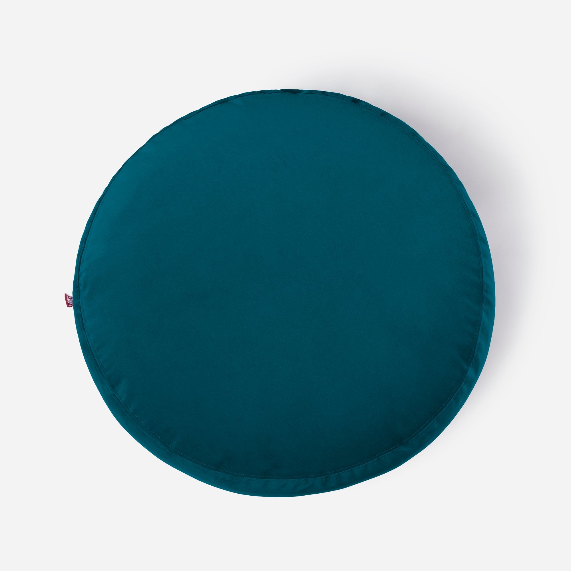 Medium Velvet Aqua Pouf - Lanny Beanbag - Ottomans
