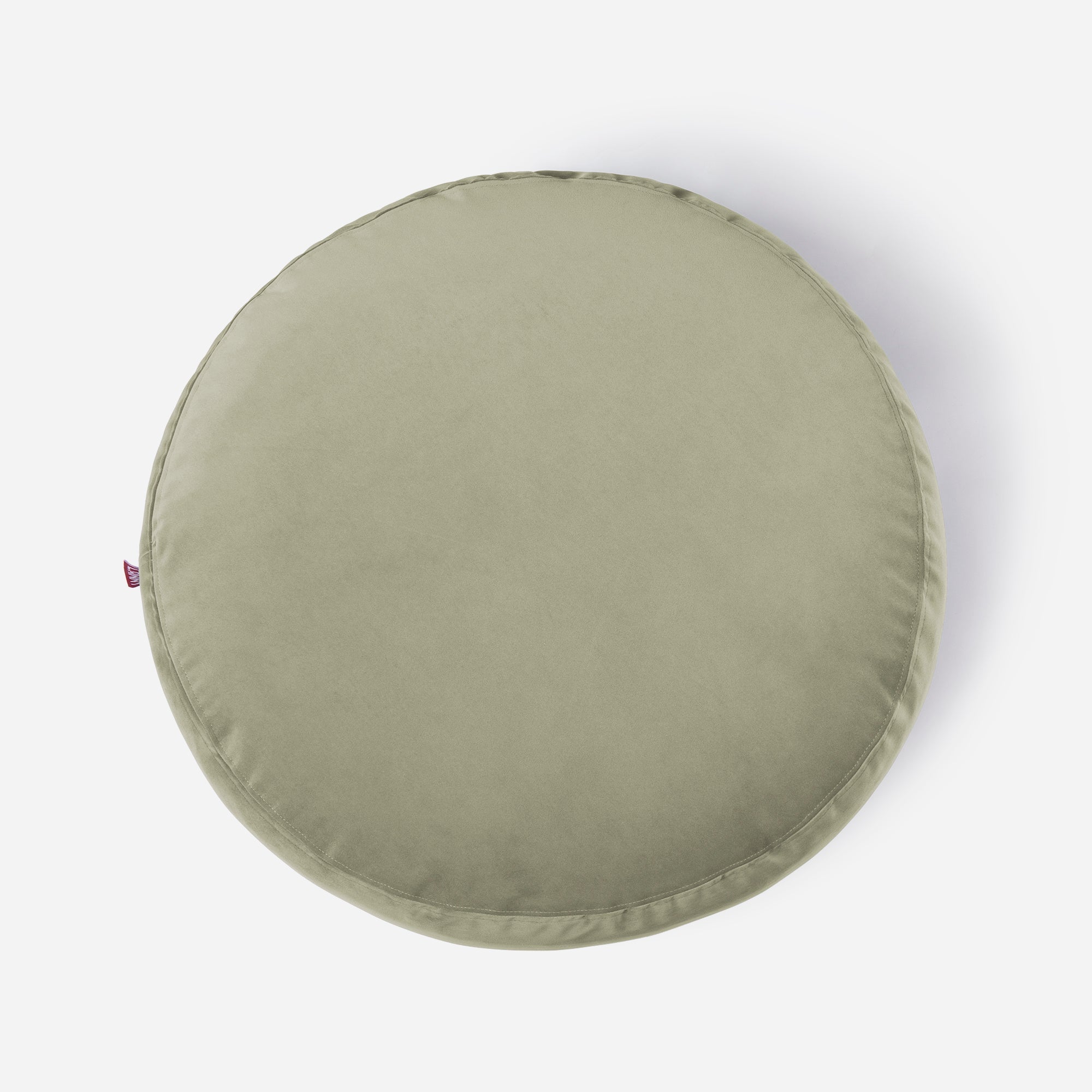 Medium Velvet Khaki Pouf - Lanny Beanbag - Ottomans
