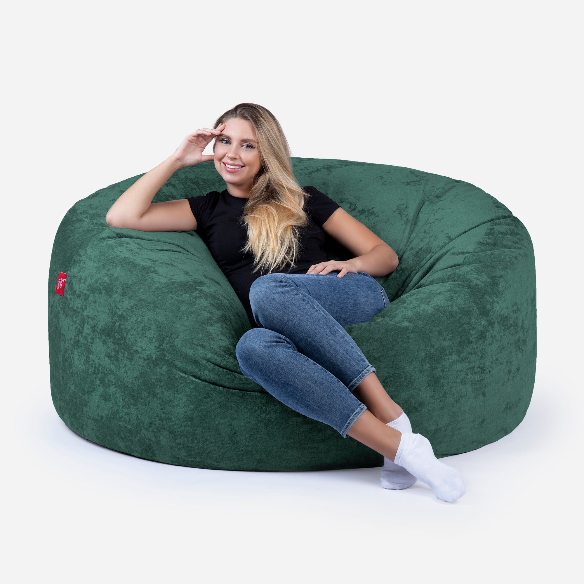 Original Large Aldo Green Bean Bag - Lanny Beanbag - Bean Bag Chairs