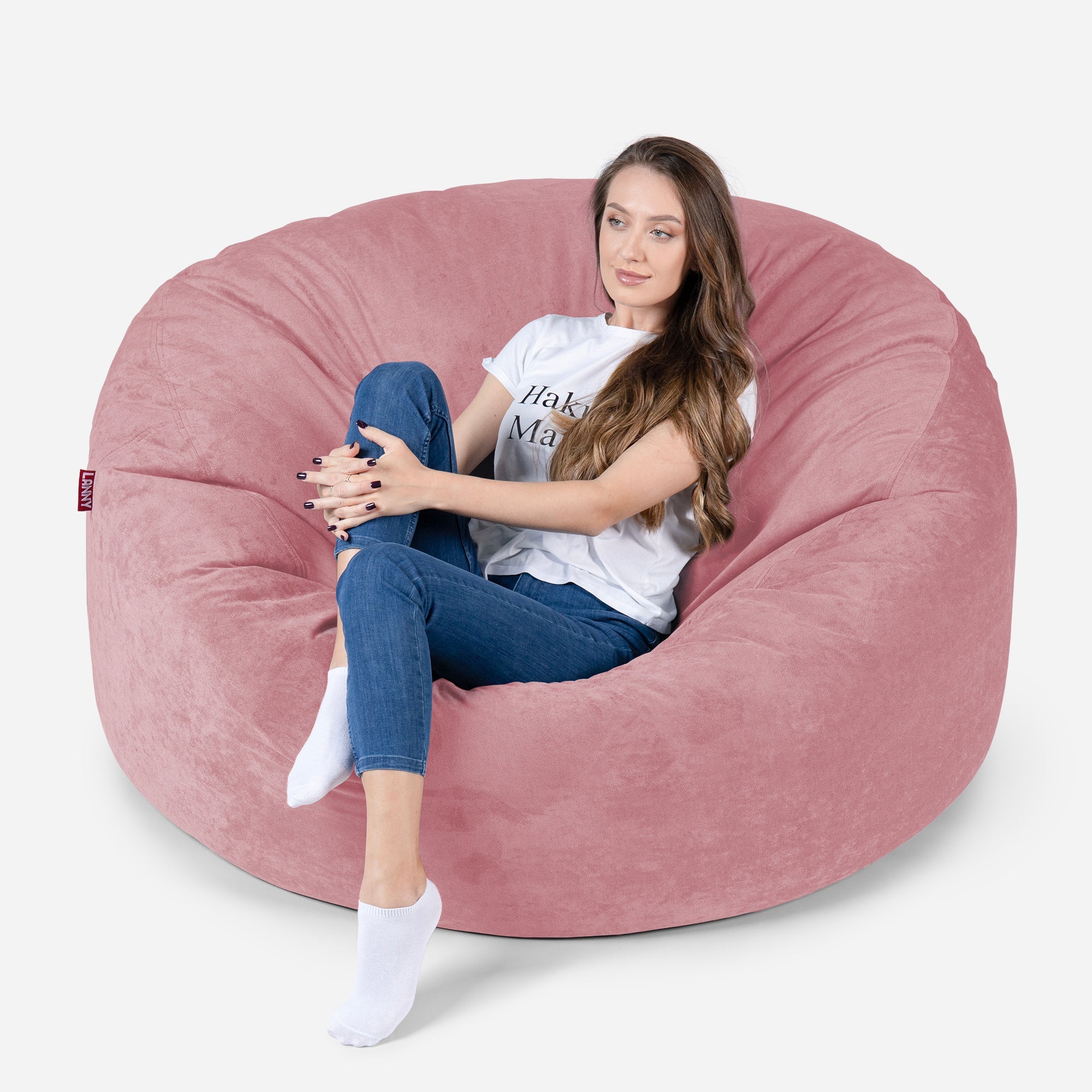 Original Large Aldo Pink Bean Bag - Lanny Beanbag - Bean Bag Chairs