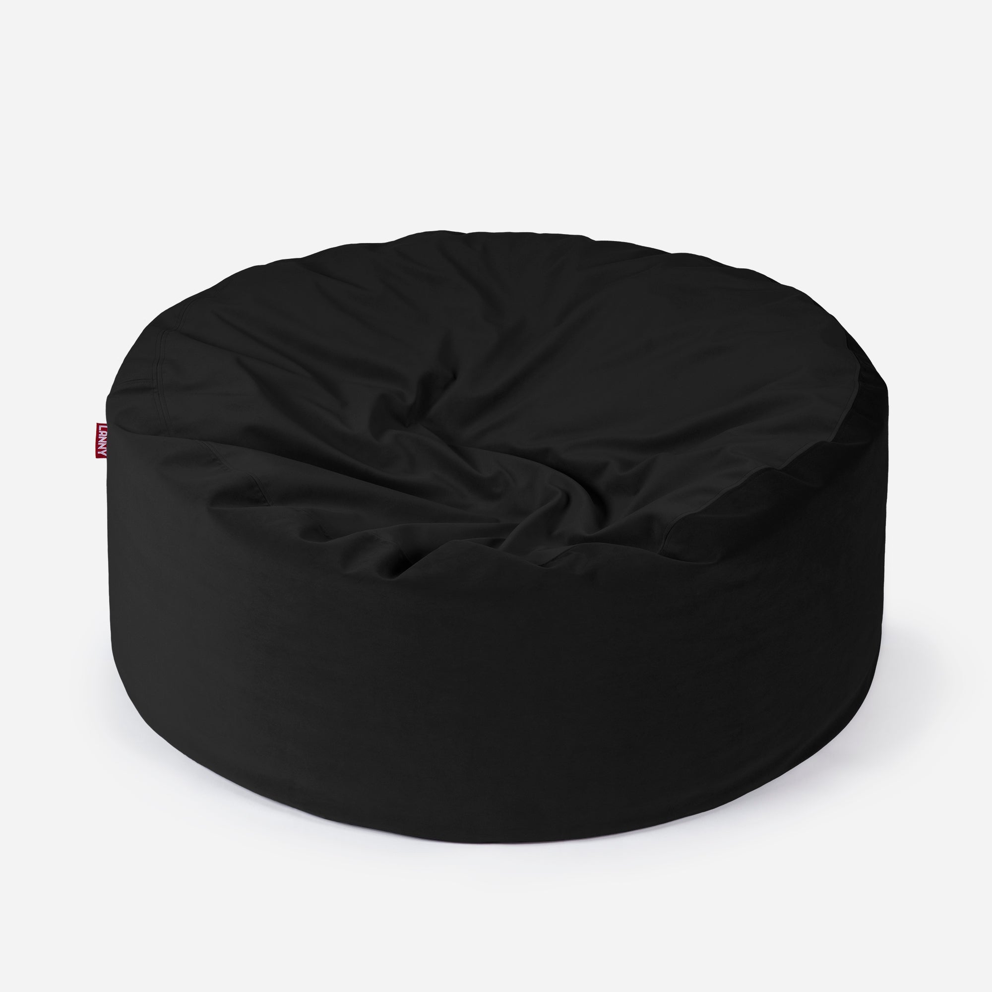 Original Large Velvet Black Bean Bag - Lanny Beanbag - Bean Bag Chairs