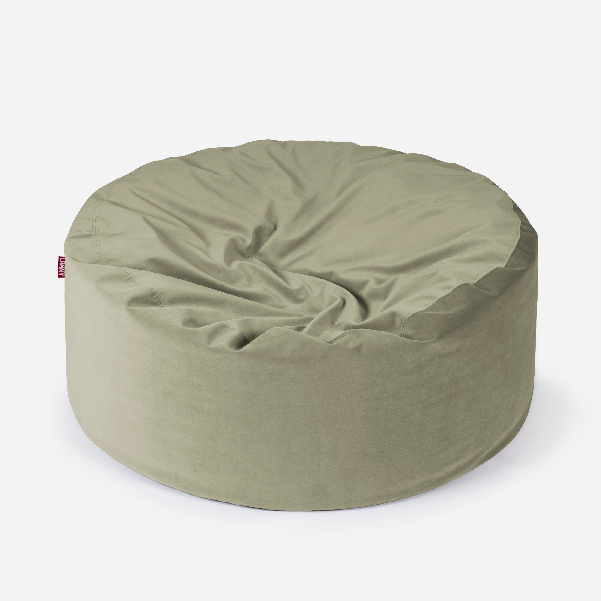 Original Large Velvet Khaki Bean Bag - Lanny Beanbag - Bean Bag Chairs