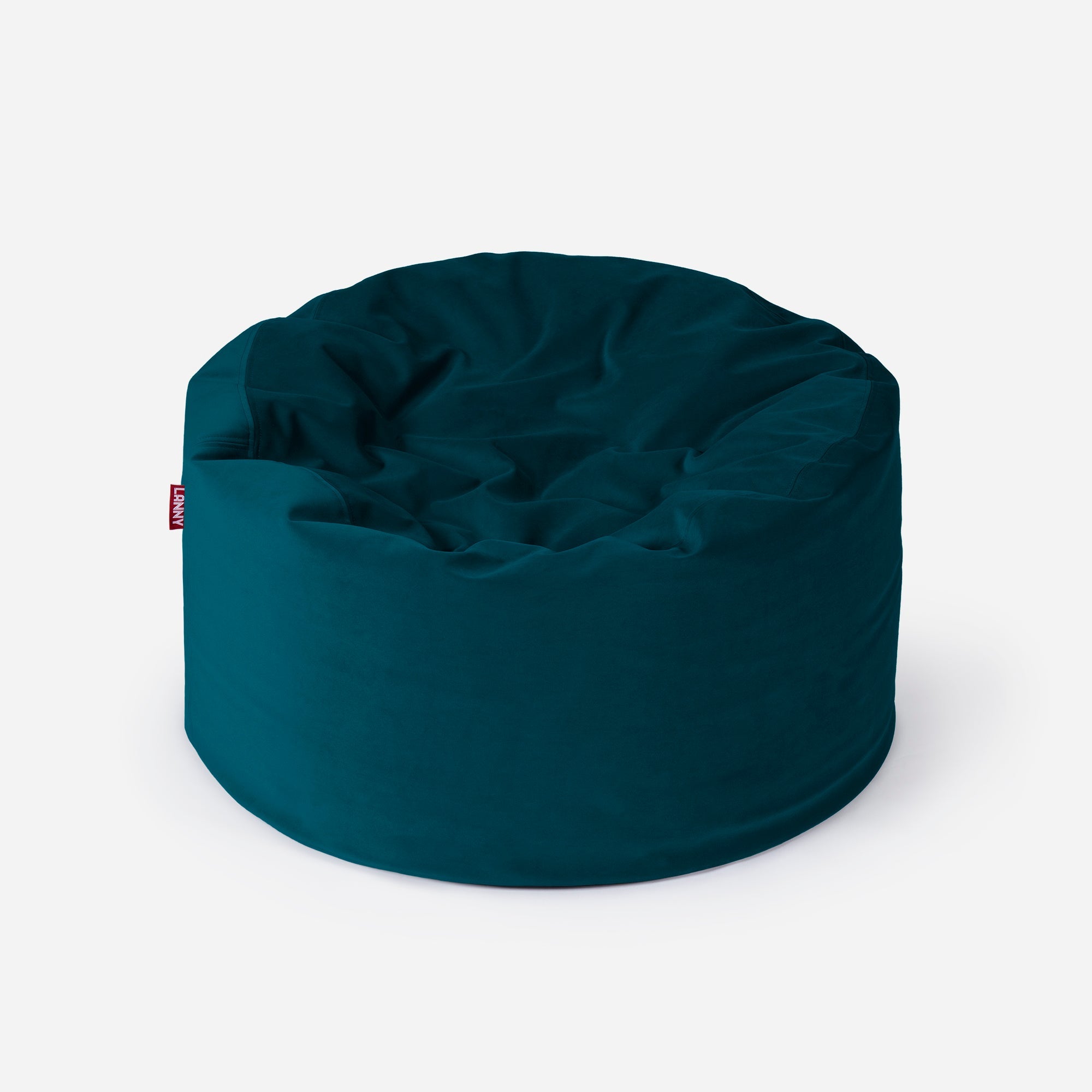 Original Medium Velvet Aqua Bean bag - Lanny Beanbag - Bean Bag Chairs