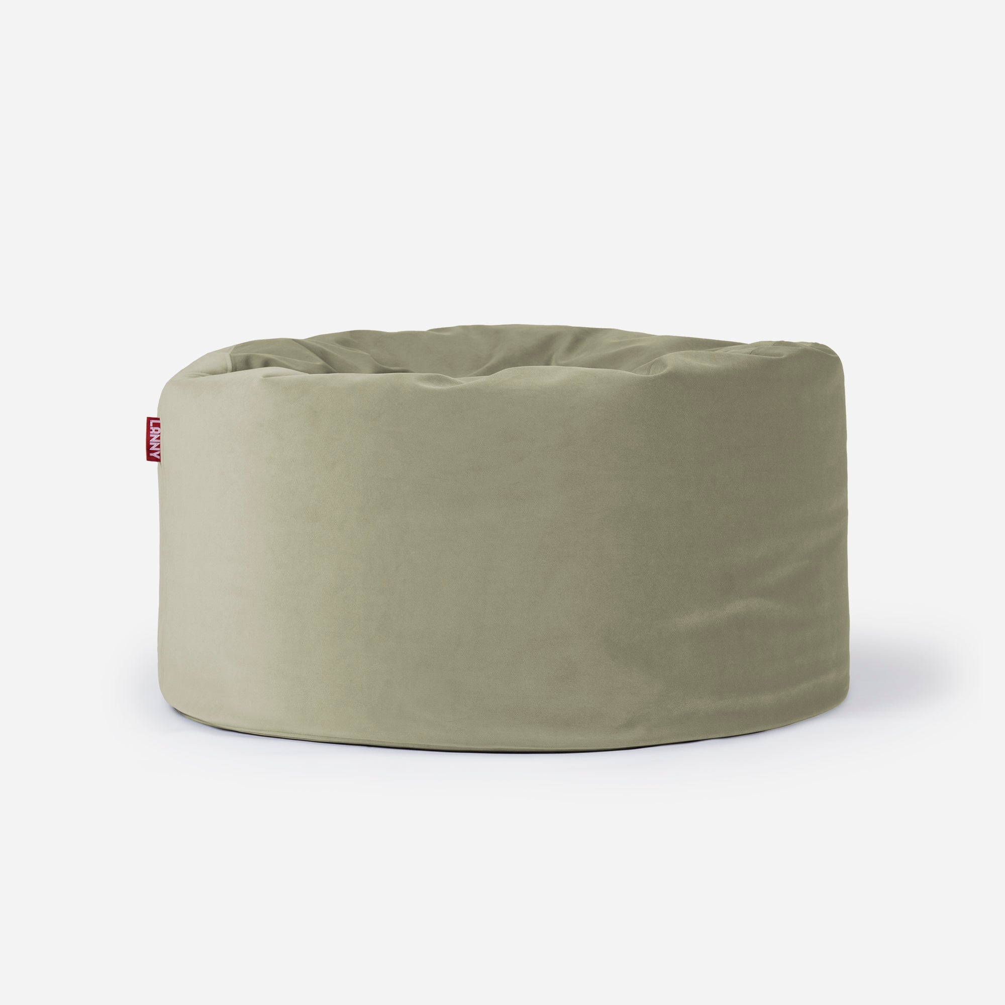 Original Medium Velvet Khaki Bean Bag - Lanny Beanbag - Bean Bag Chairs