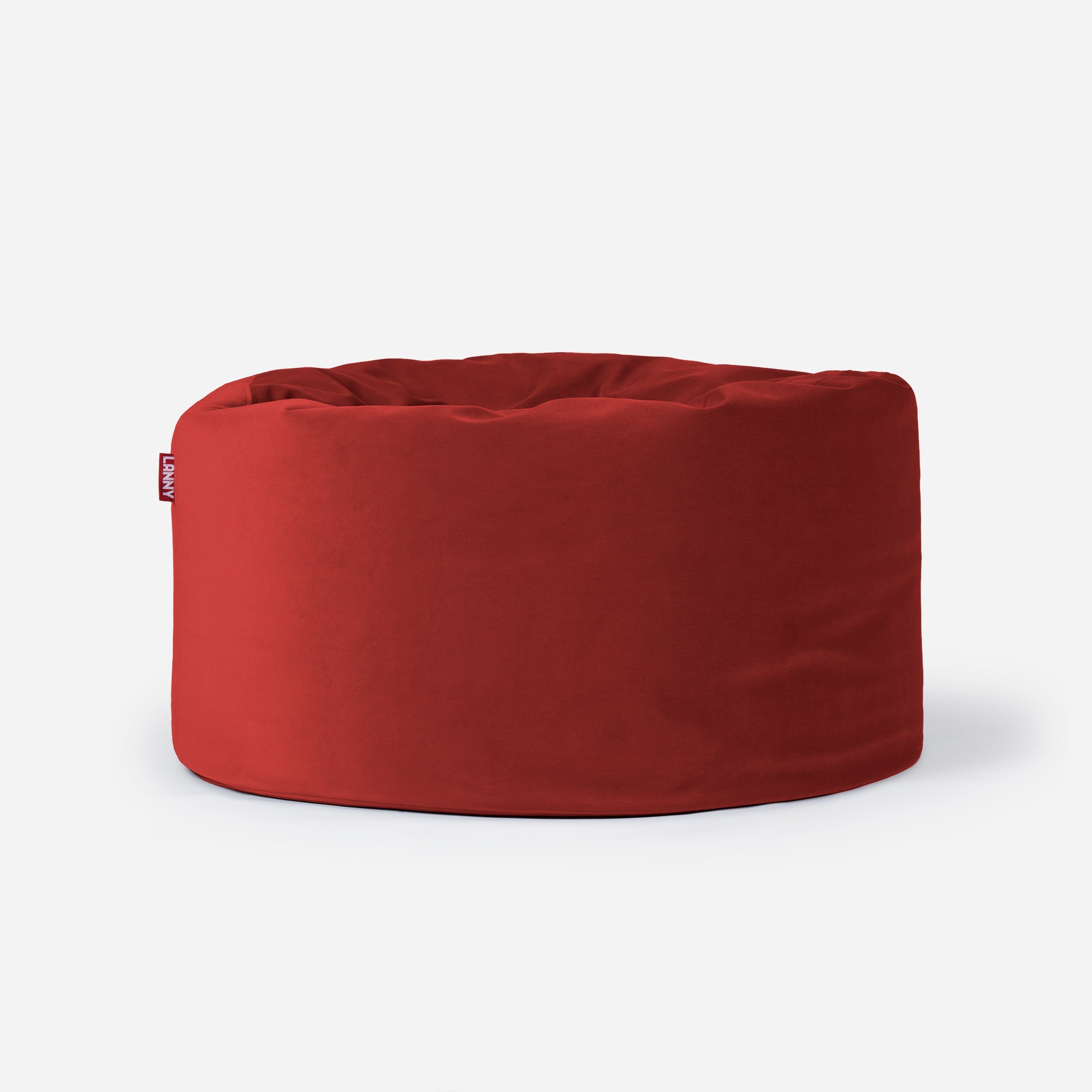 Original Medium Velvet Red Bean bag - Lanny Beanbag - Bean Bag Chairs