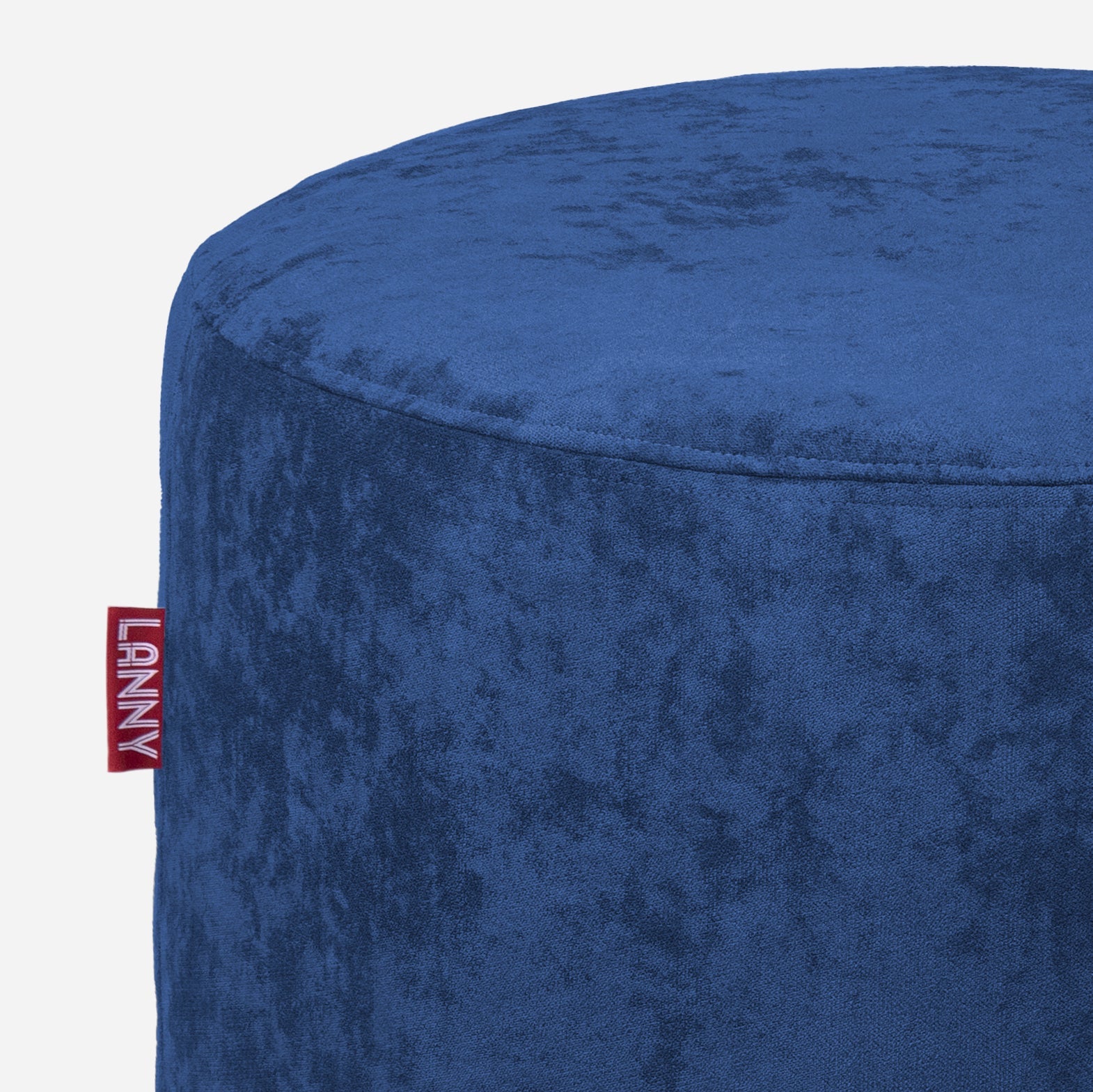 Short Aldo Blue Pouf - Lanny Beanbag - Ottomans