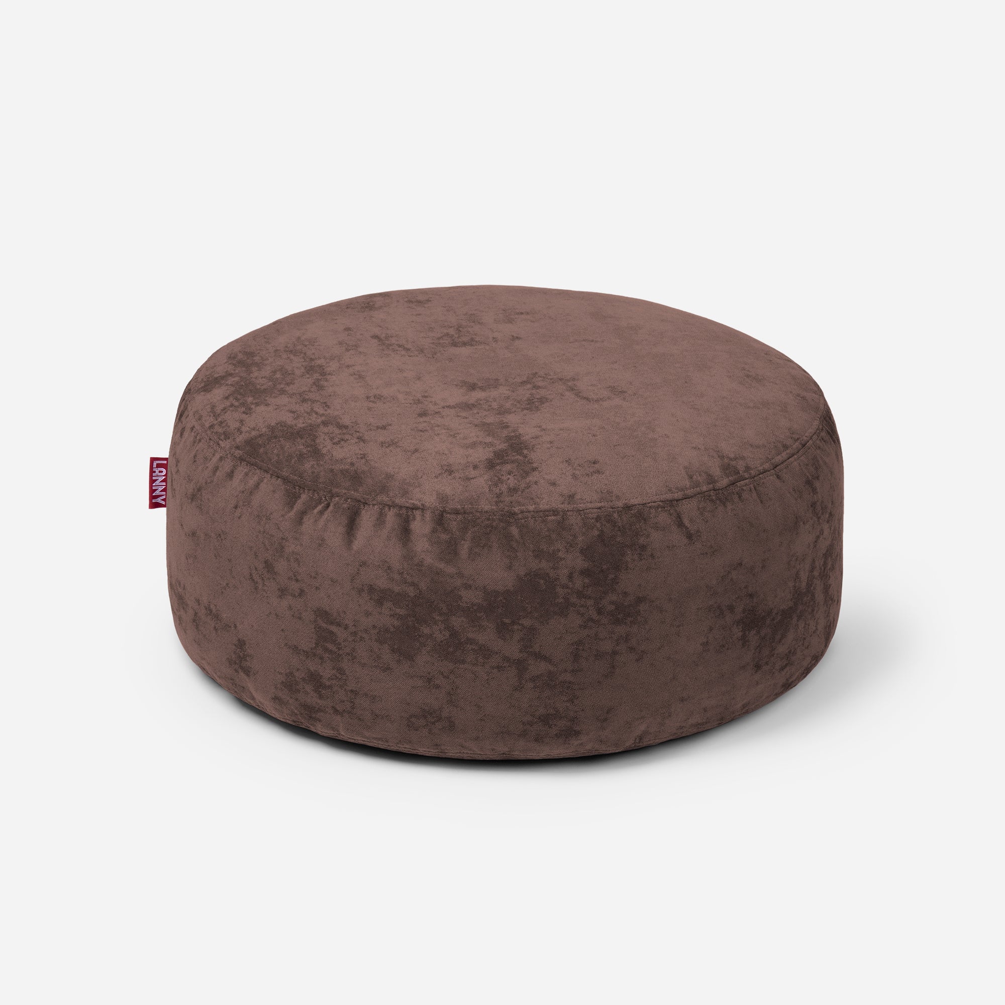 Short Aldo Brown Pouf - Lanny Beanbag - Ottomans