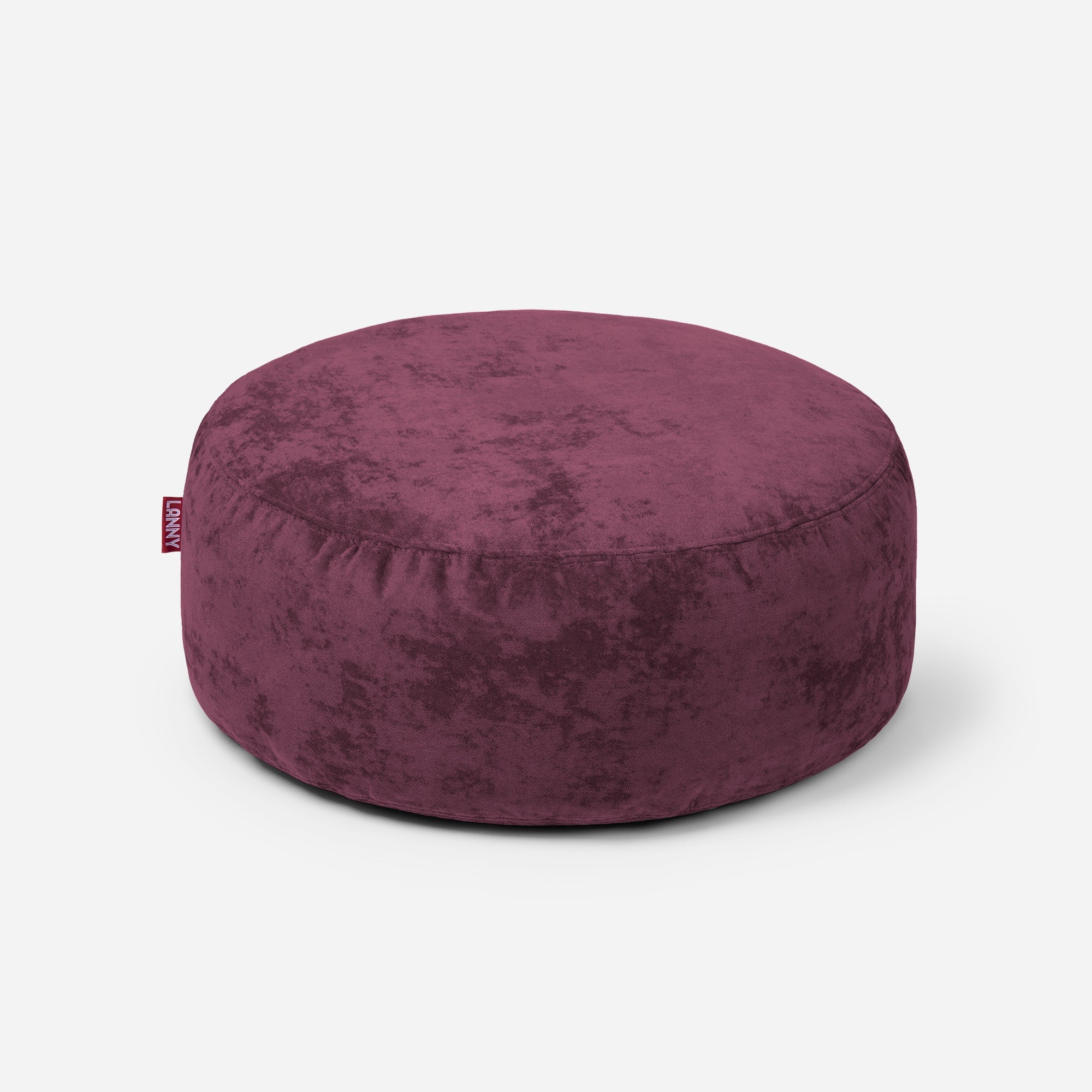 Short Aldo Purple Pouf - Lanny Beanbag - Ottomans