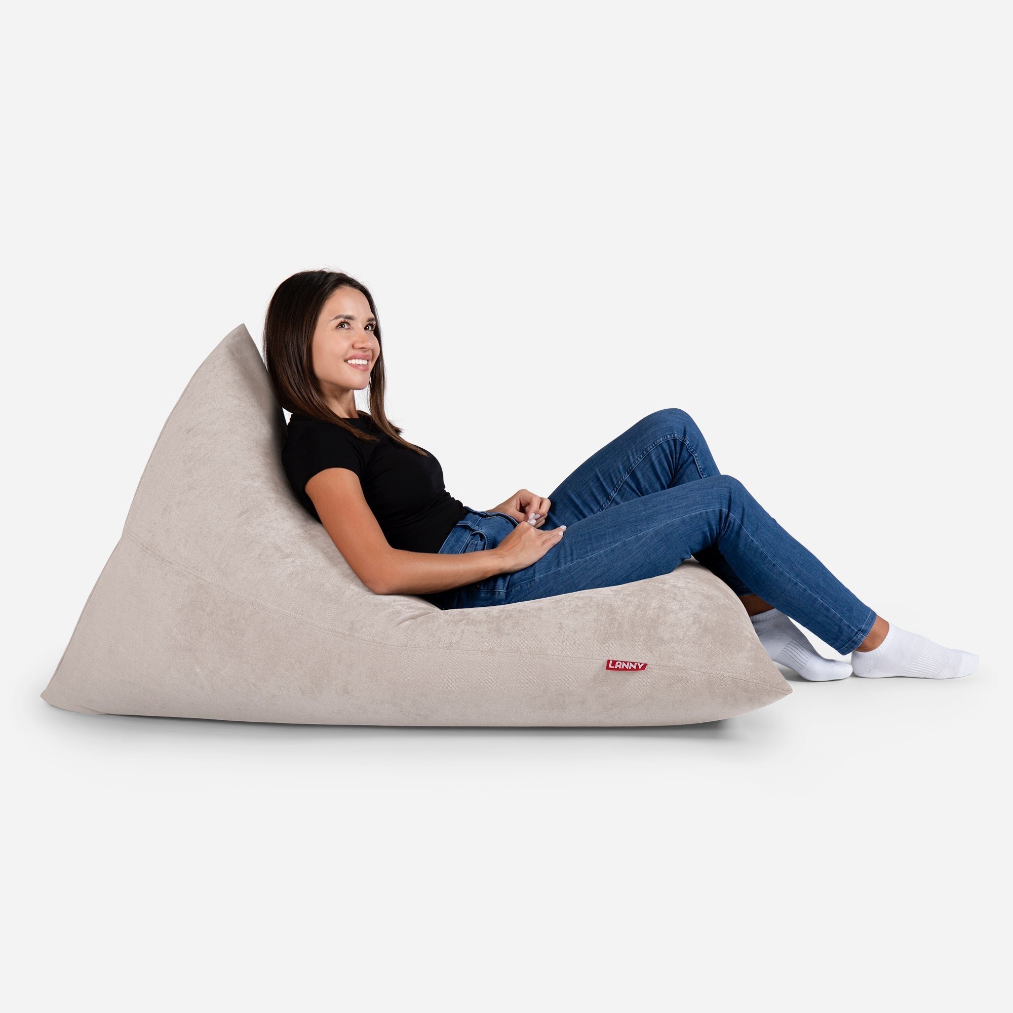 Slim Aldo Beige Bean bag - Lanny Beanbag - Bean Bag Chairs