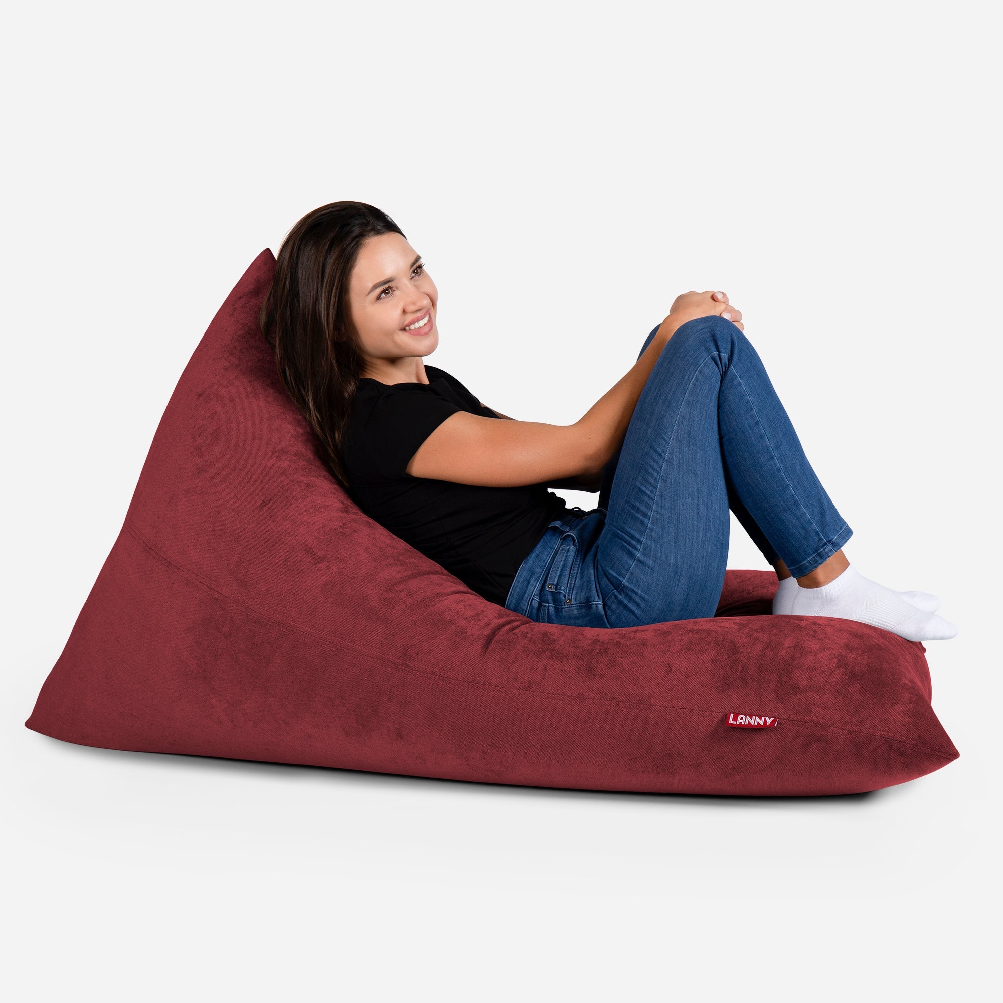 Slim Aldo Red Bean bag - Lanny Beanbag - Bean Bag Chairs