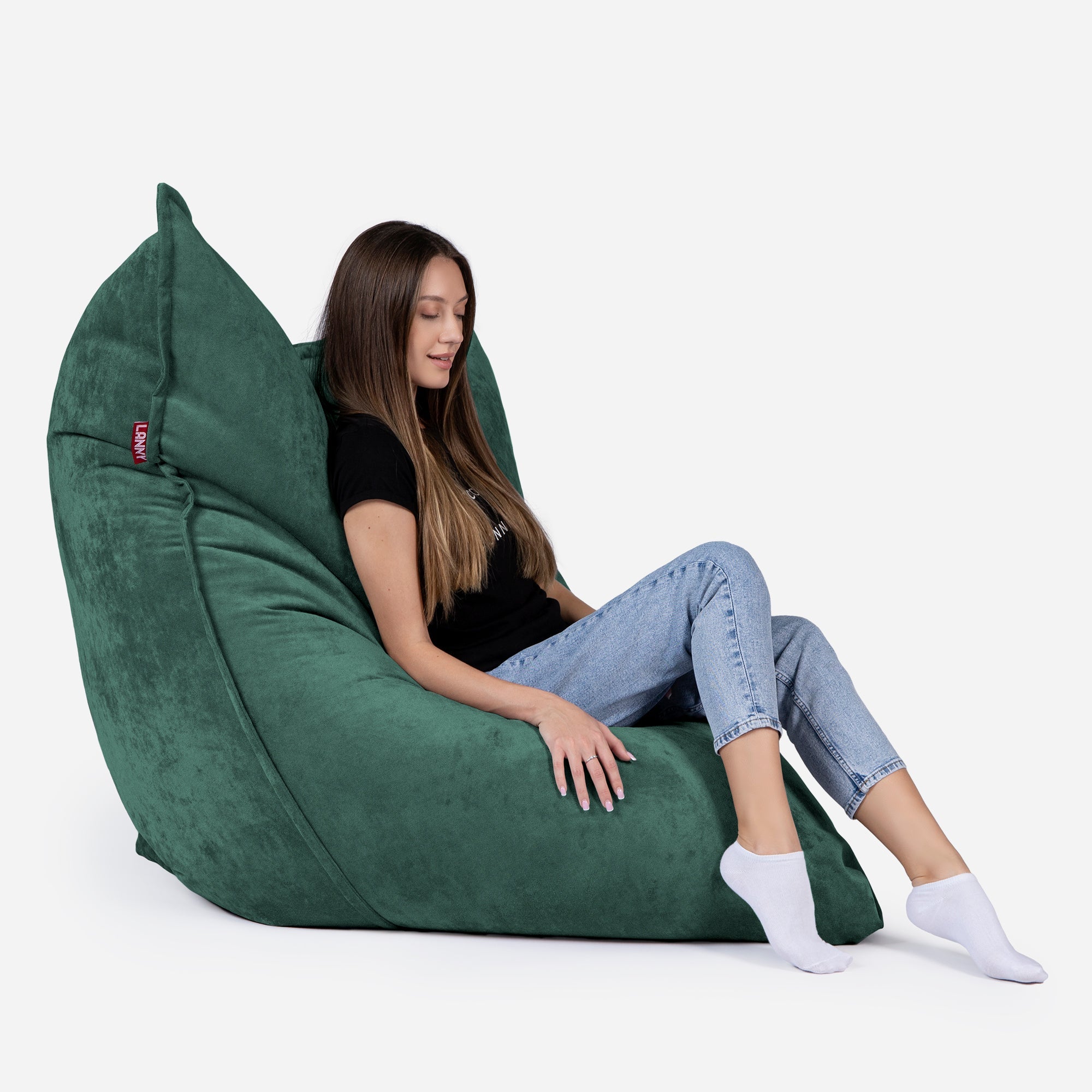 Sloppy Large Aldo Green Bean bag - Lanny Beanbag - Bean Bag Chairs
