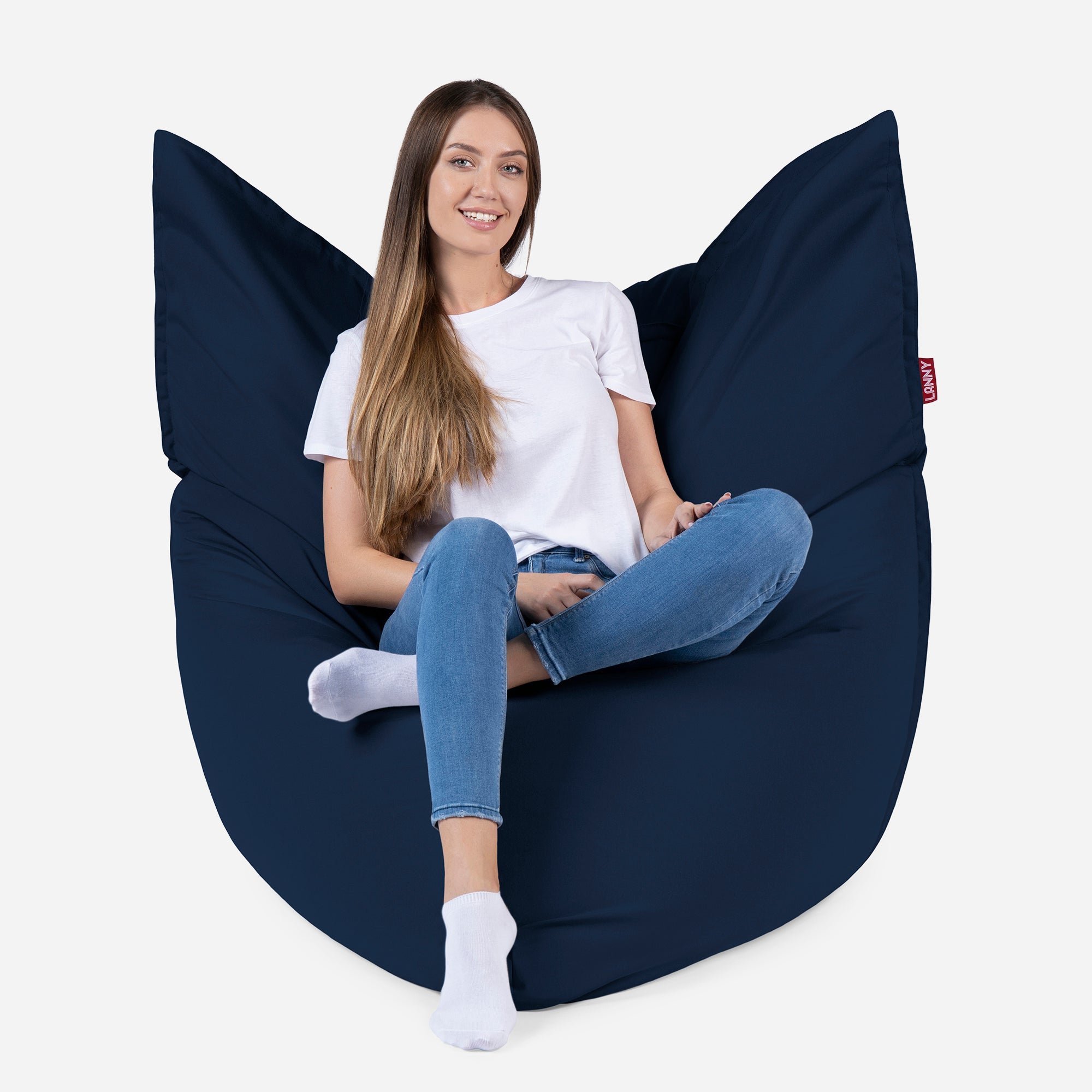 Sloppy Large Outdoor Denim Bean Bag - Lanny Beanbag - Bean Bag Chairs