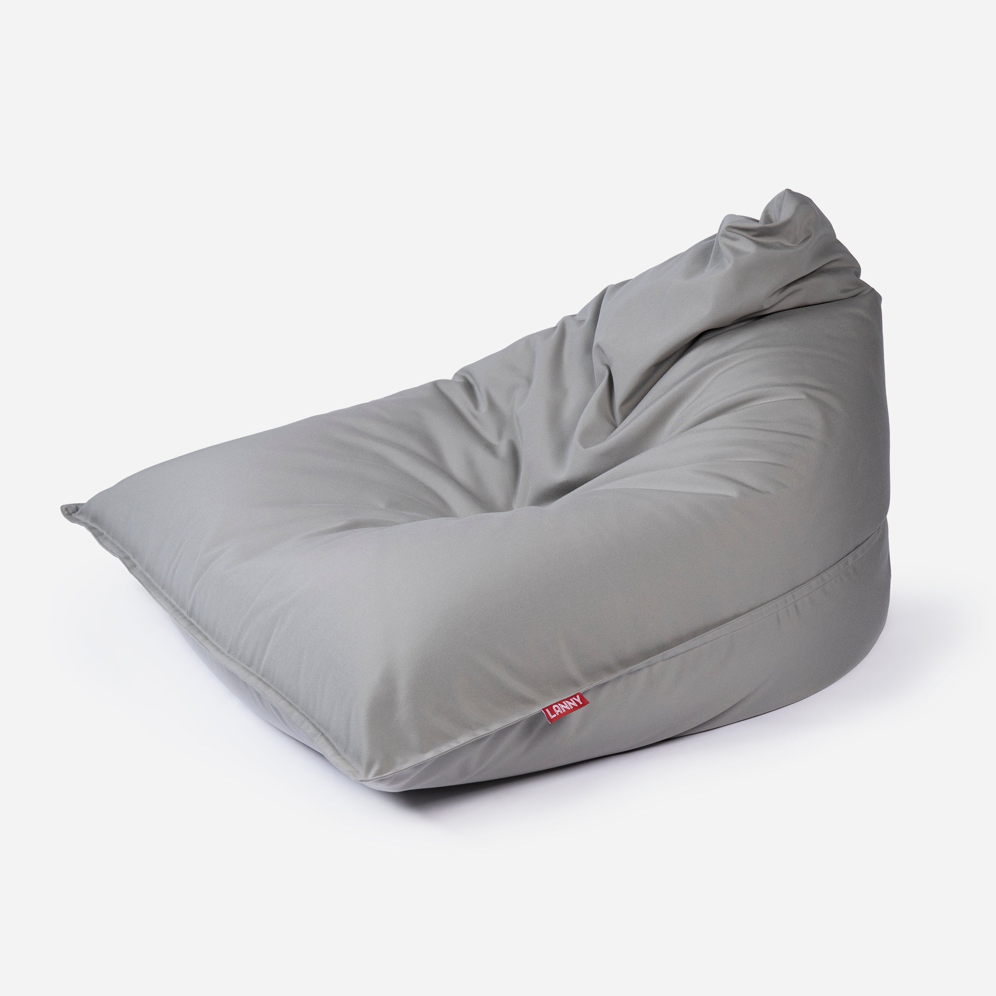 Sloppy Large Outdoor Gray Bean Bag - Lanny Beanbag - Bean Bag Chairs