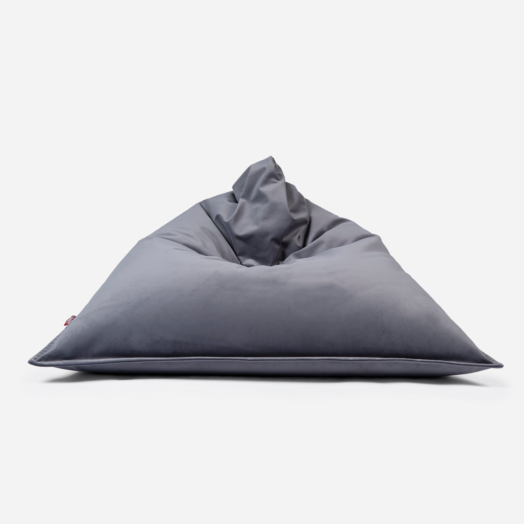 Sloppy Large Velvet Gray Bean bag - Lanny Beanbag - Bean Bag Chairs