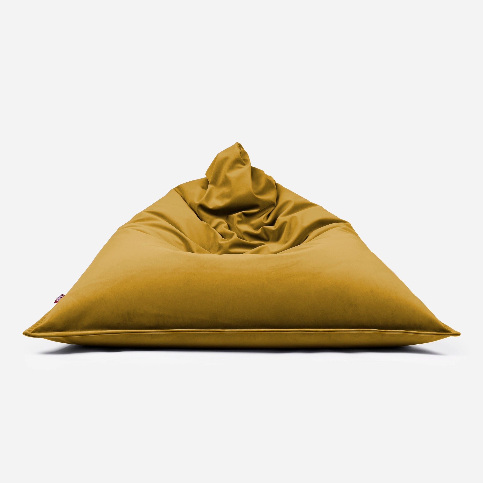 Sloppy Large Velvet Mustard Bean bag - Lanny Beanbag - Bean Bag Chairs