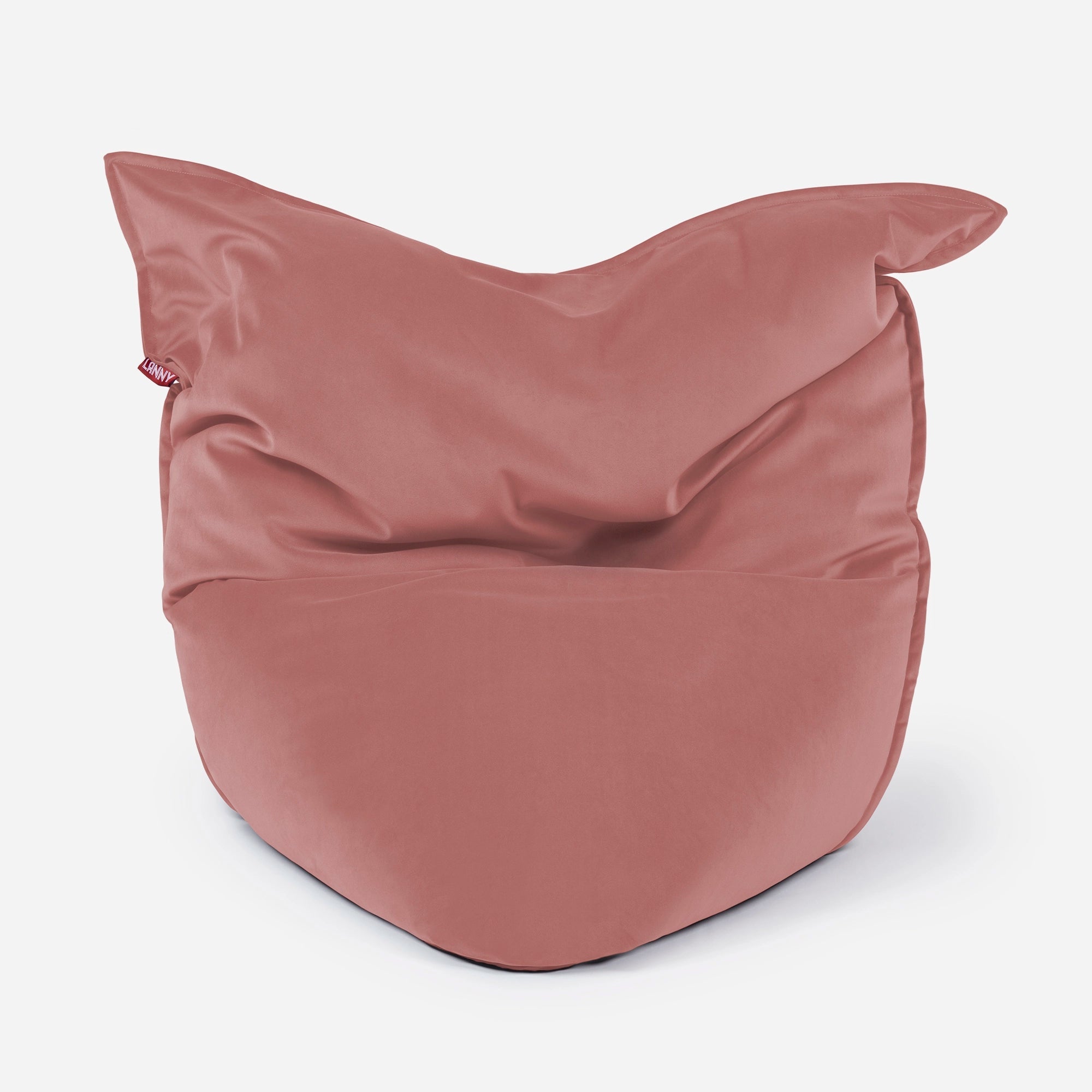 Sloppy Large Velvet Pink Bean bag - Lanny Beanbag - Bean Bag Chairs