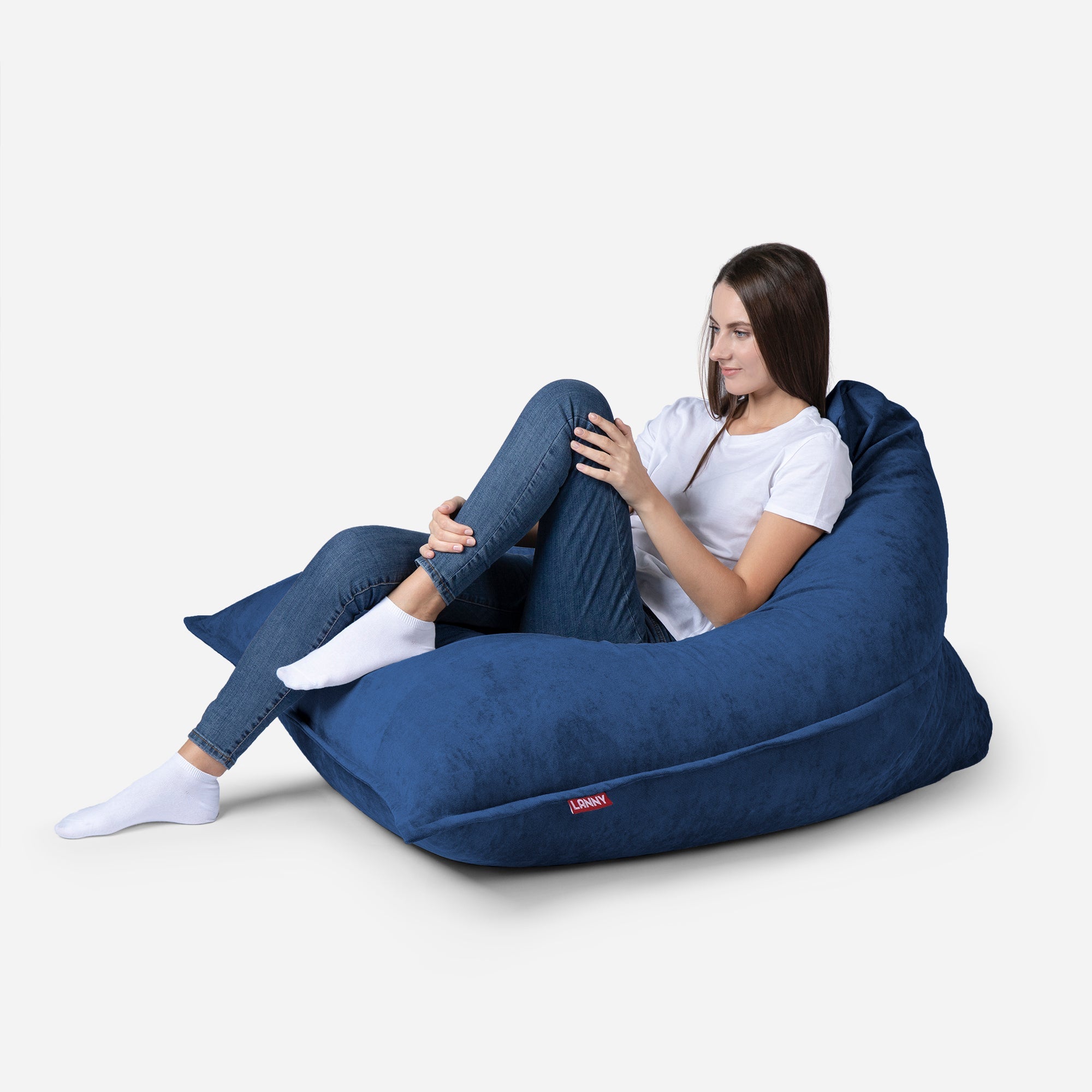 Sloppy Mini Aldo Blue Bean bag - Lanny Beanbag - Bean Bag Chairs