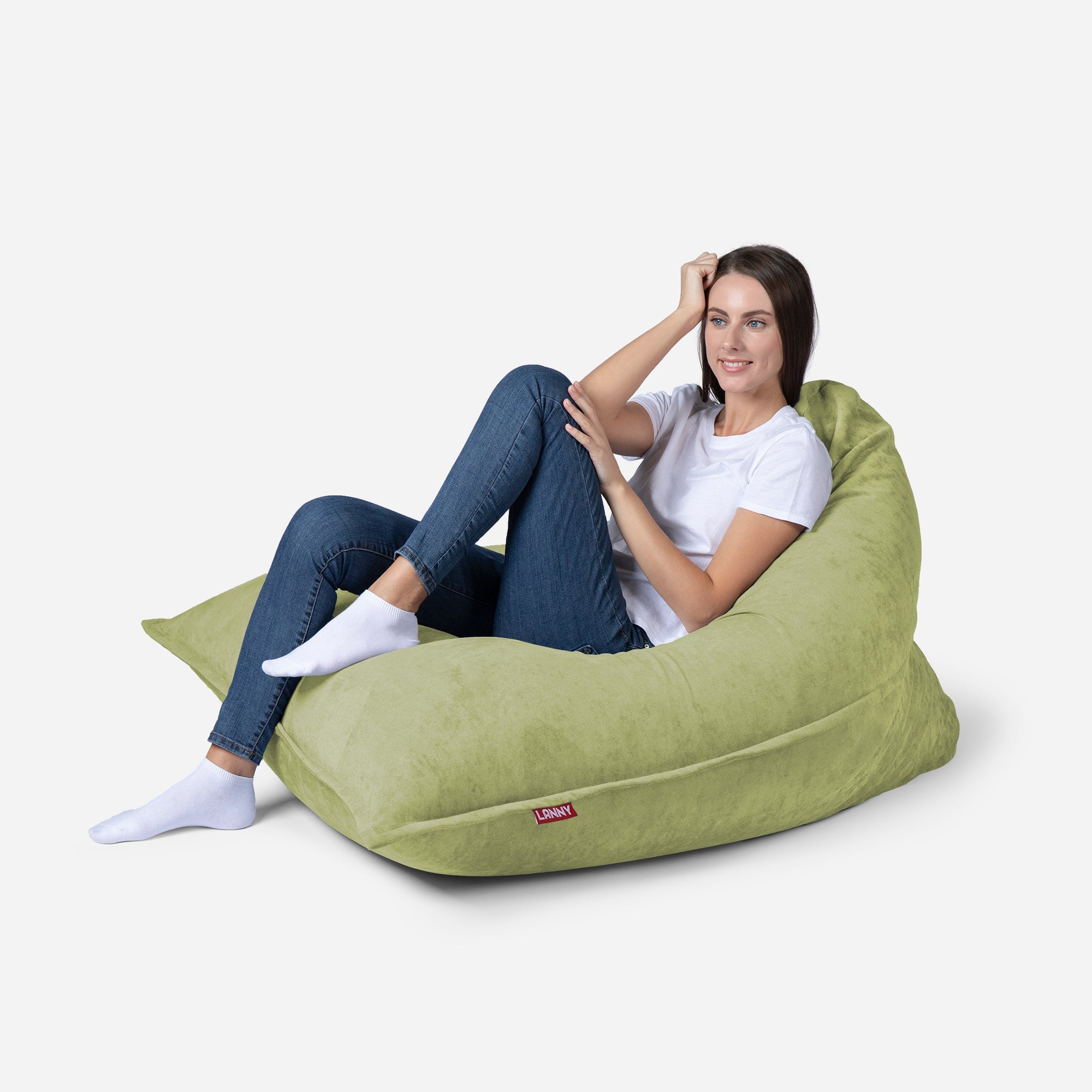 Sloppy Mini Aldo Lime Bean Bag - Lanny Beanbag - Bean Bag Chairs