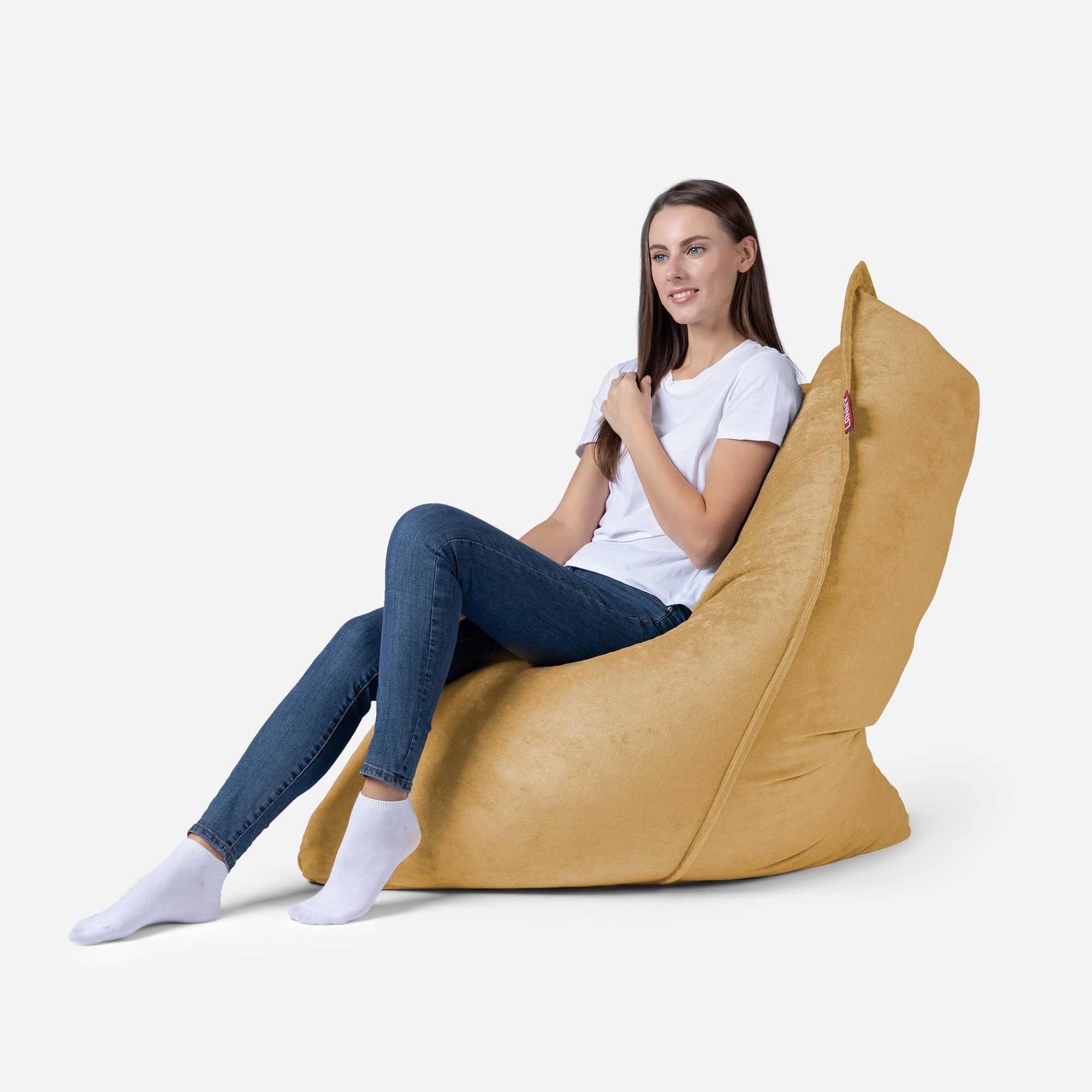 Sloppy Mini Aldo Mustard Bean bag - Lanny Beanbag - Bean Bag Chairs