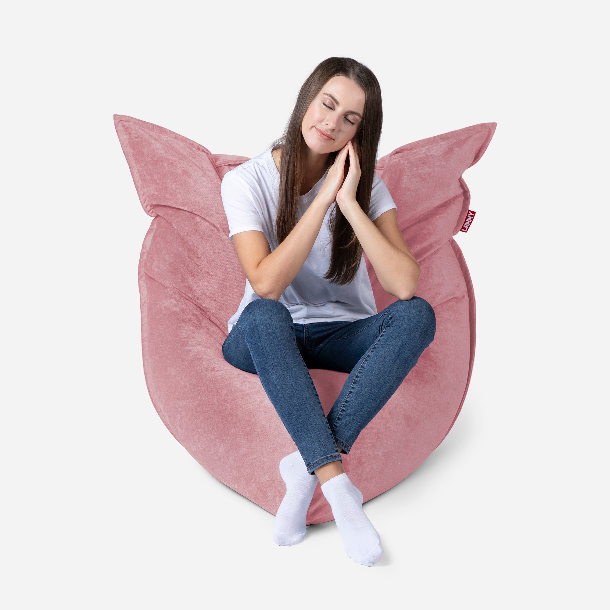 Sloppy Mini Aldo Pink Bean Bag - Lanny Beanbag - Bean Bag Chairs