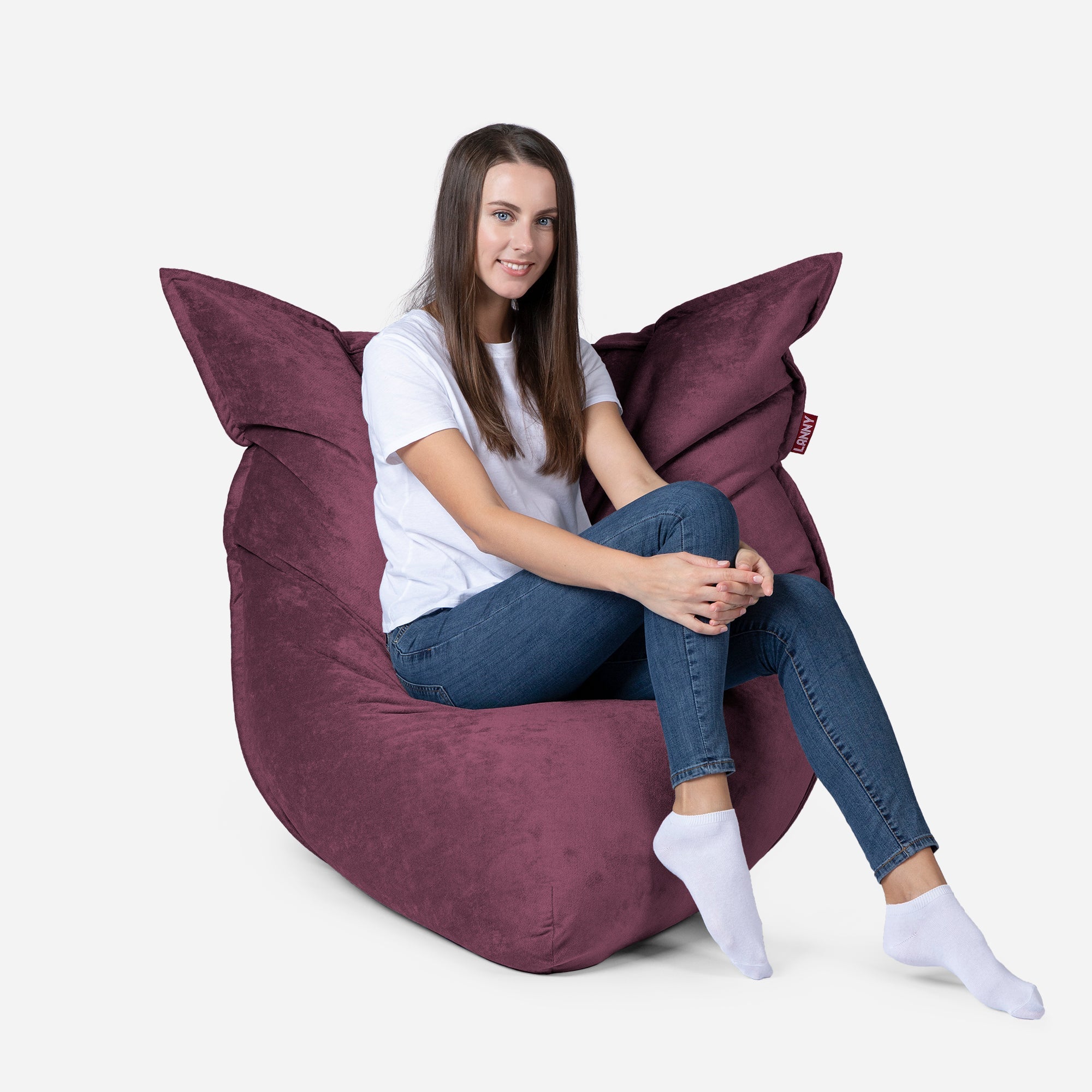Sloppy Mini Aldo Purple Bean bag - Lanny Beanbag - Bean Bag Chairs