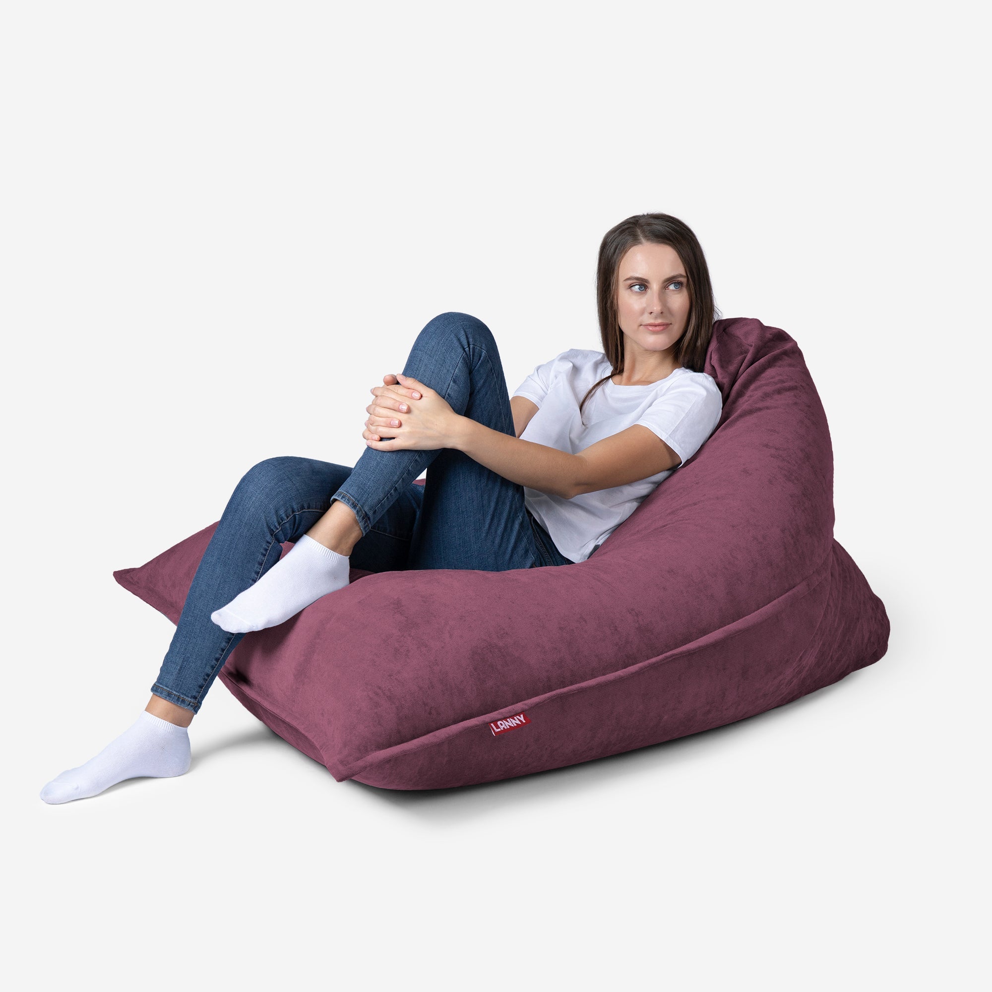 Sloppy Mini Aldo Purple Bean bag - Lanny Beanbag - Bean Bag Chairs