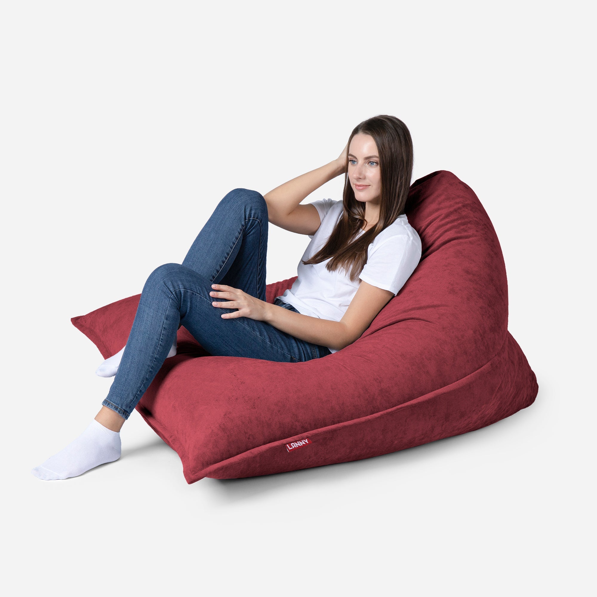 Sloppy Mini Aldo Red Bean bag - Lanny Beanbag - Bean Bag Chairs
