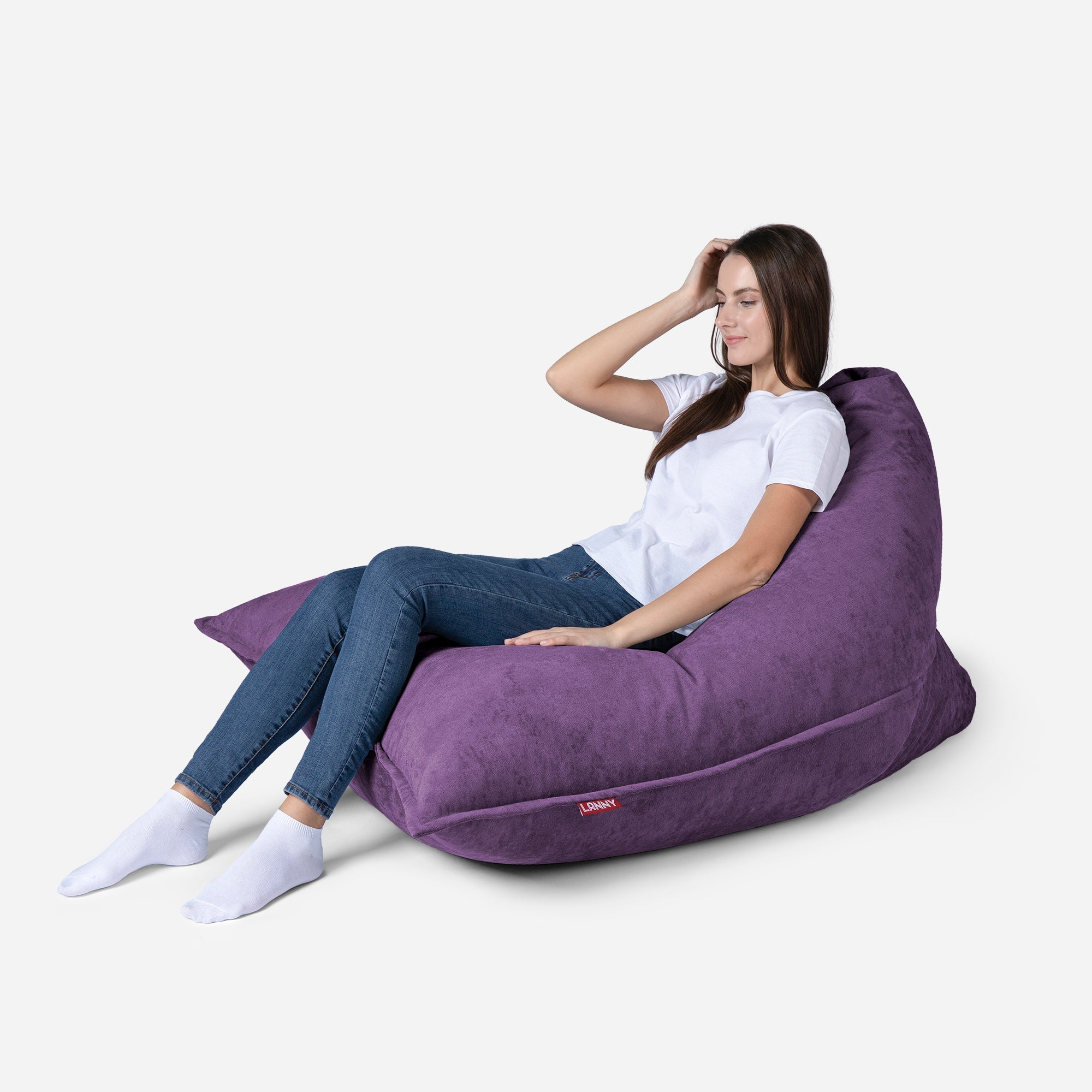 Sloppy Mini Aldo Violet Bean bag - Lanny Beanbag - Bean Bag Chairs