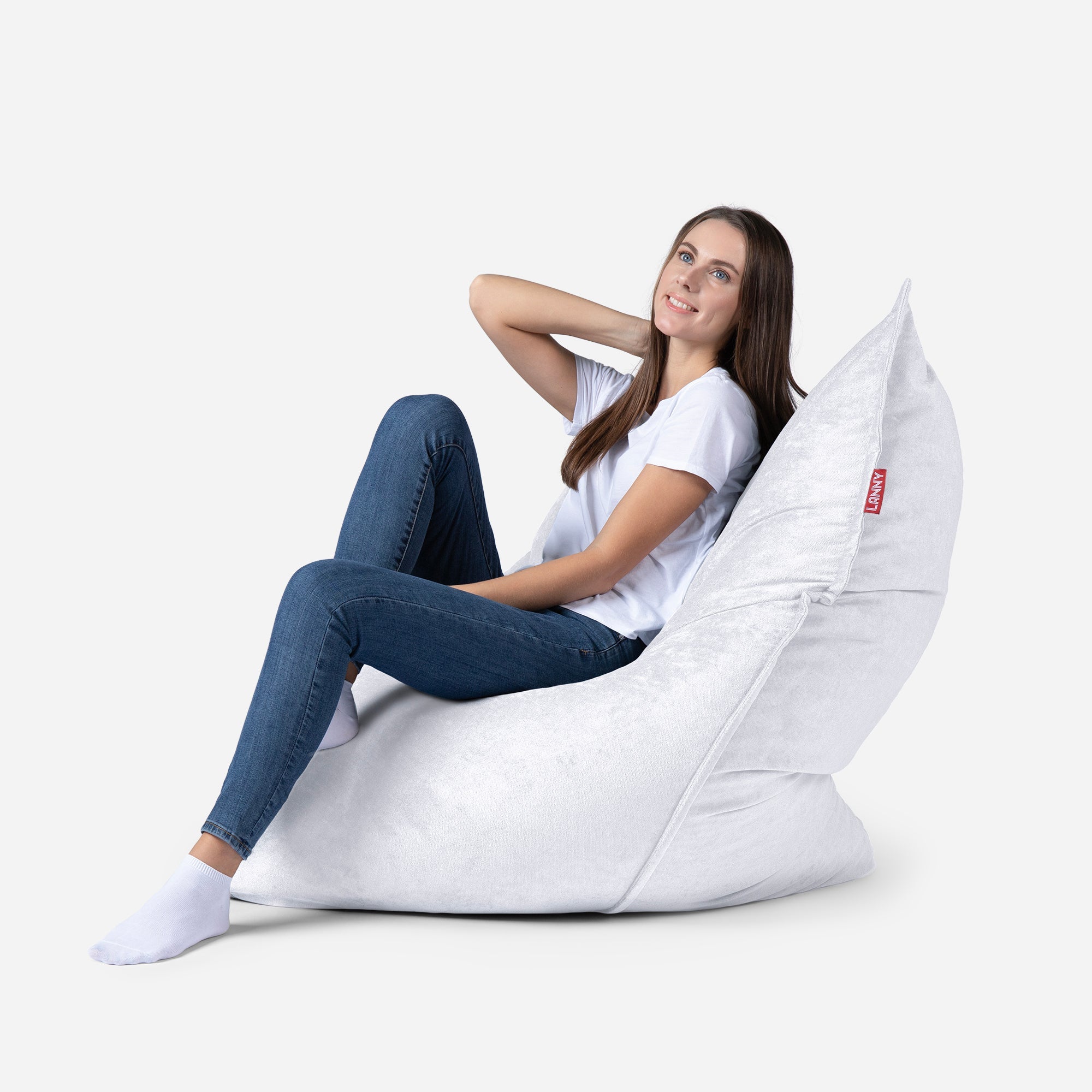 Sloppy Mini Aldo White Bean bag - Lanny Beanbag -