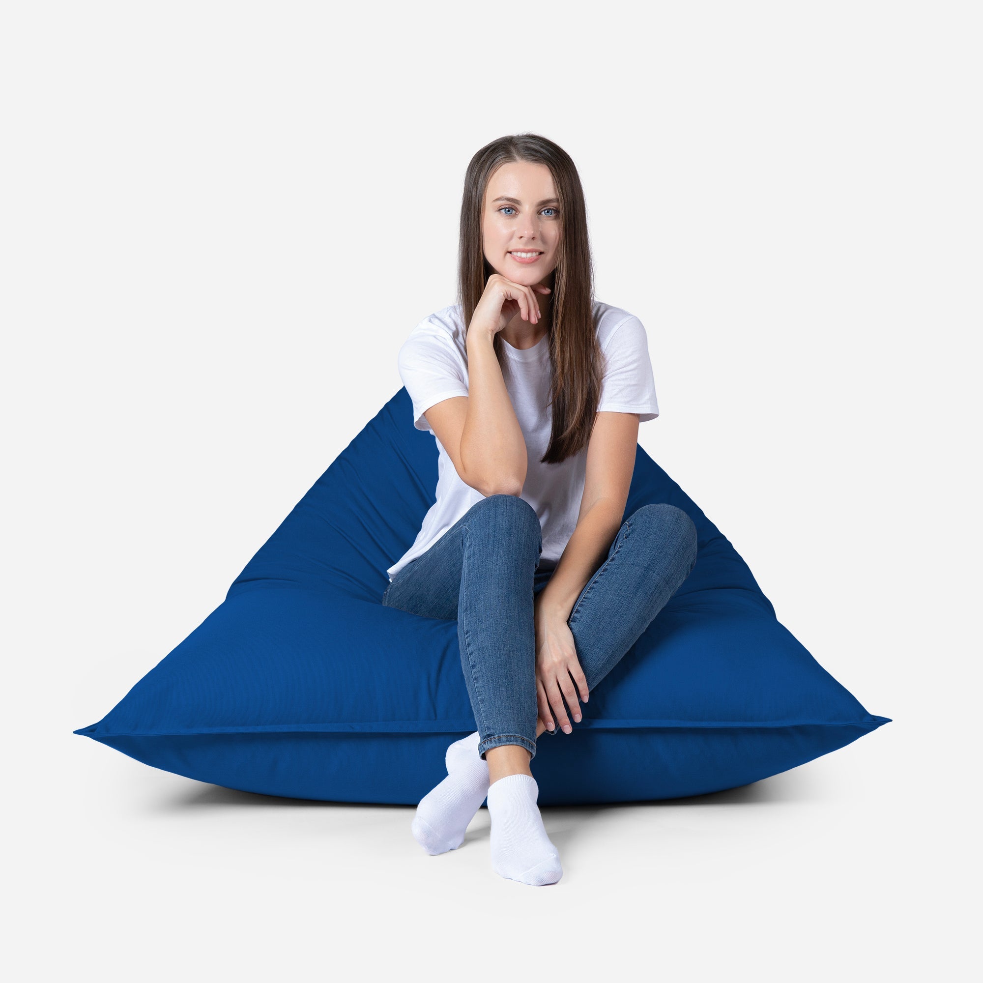 Sloppy Mini Outdoor Blue Bean Bag - Lanny Beanbag - Bean Bag Chairs