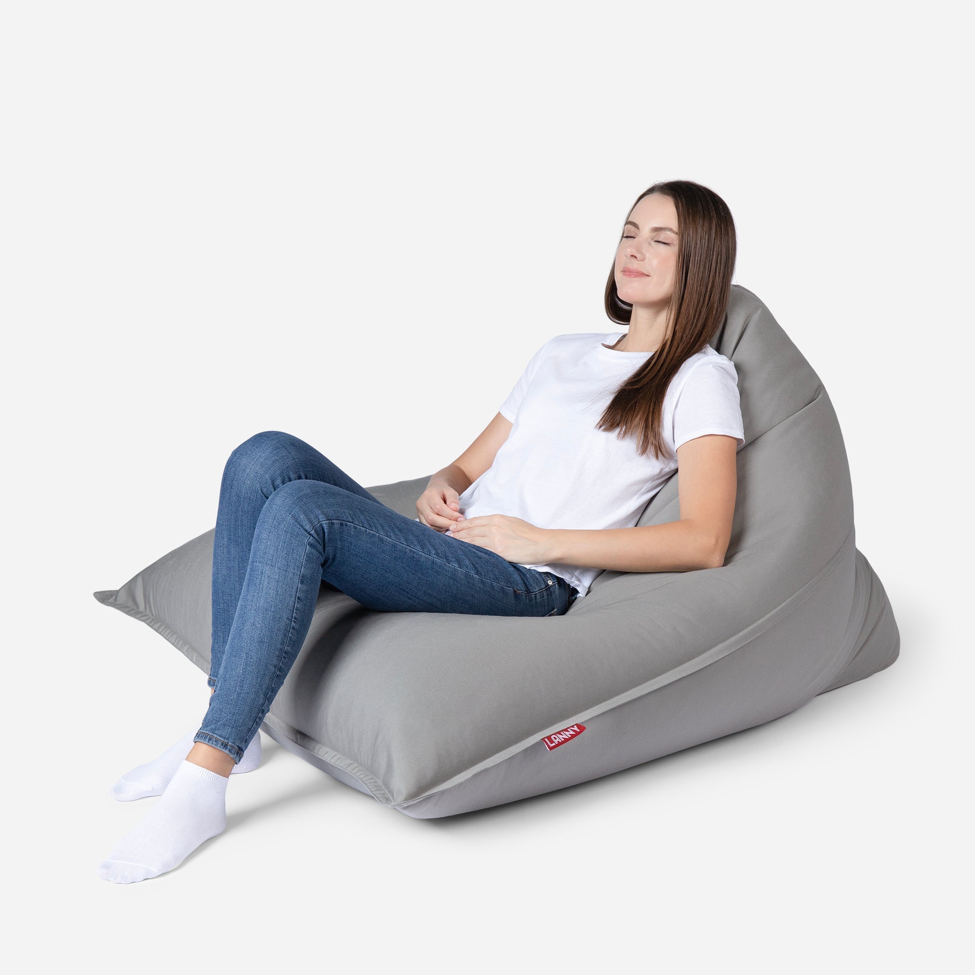 Sloppy Mini Outdoor Gray Bean Bag - Lanny Beanbag - Bean Bag Chairs