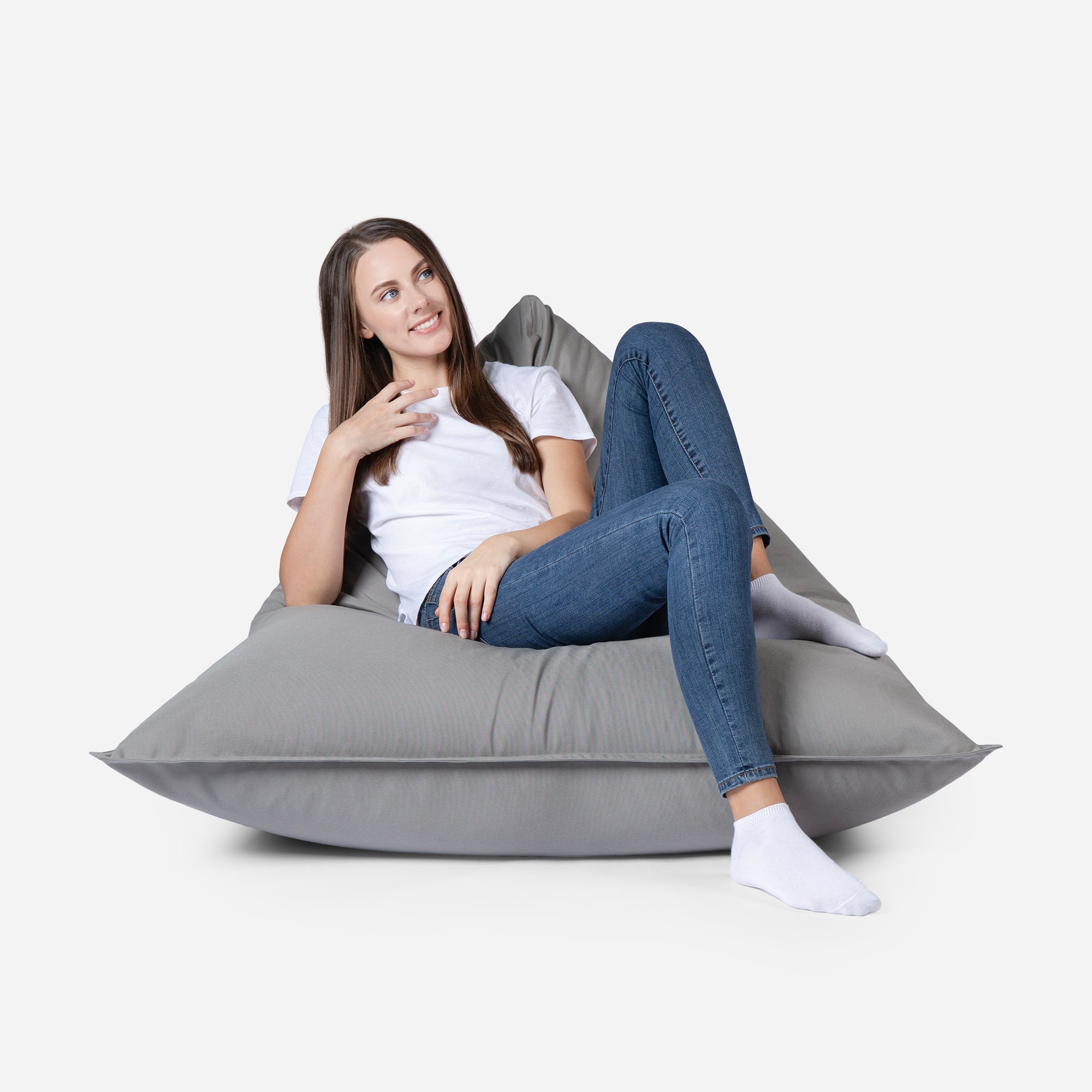 Sloppy Mini Outdoor Gray Bean Bag - Lanny Beanbag - Bean Bag Chairs