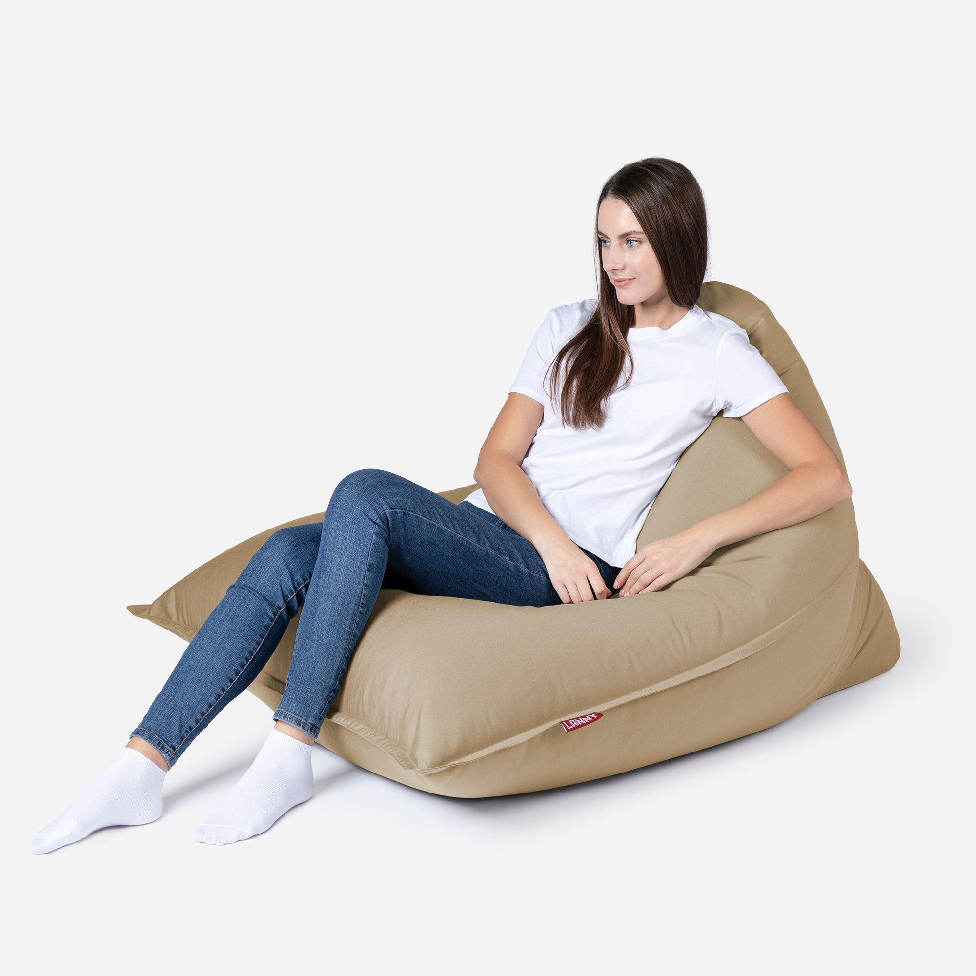 Sloppy Mini Outdoor Latte Bean Bag - Lanny Beanbag - Bean Bag Chairs