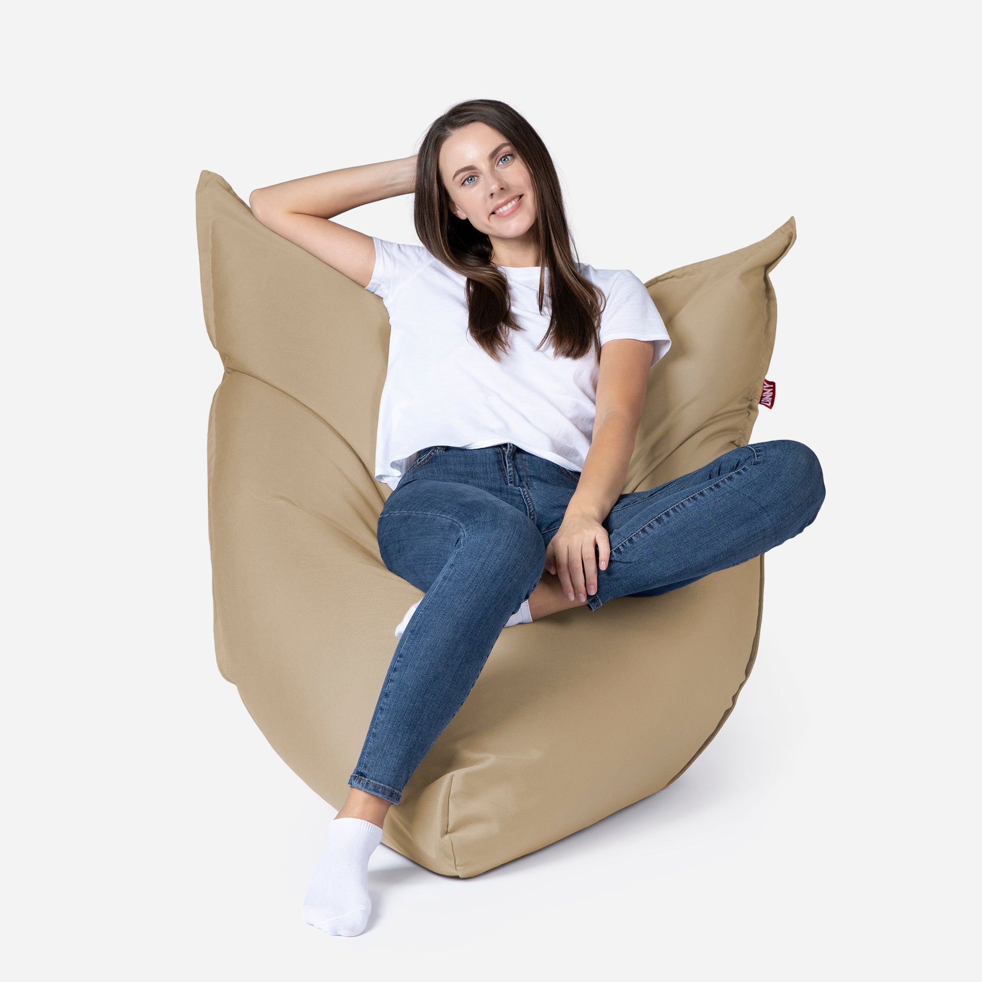 Sloppy Mini Outdoor Latte Bean Bag - Lanny Beanbag - Bean Bag Chairs