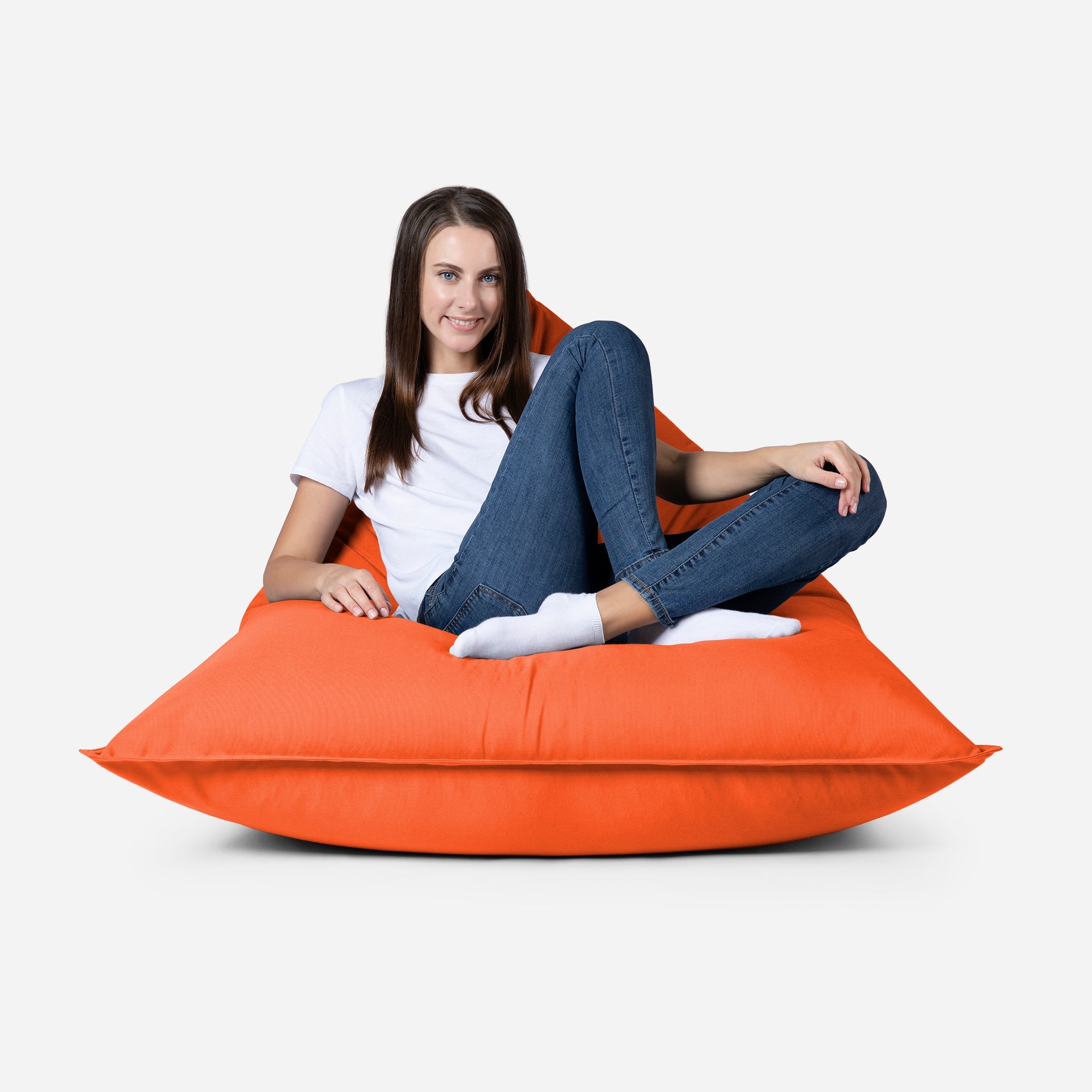 Sloppy Mini Outdoor Orange Bean Bag - Lanny Beanbag - Bean Bag Chairs
