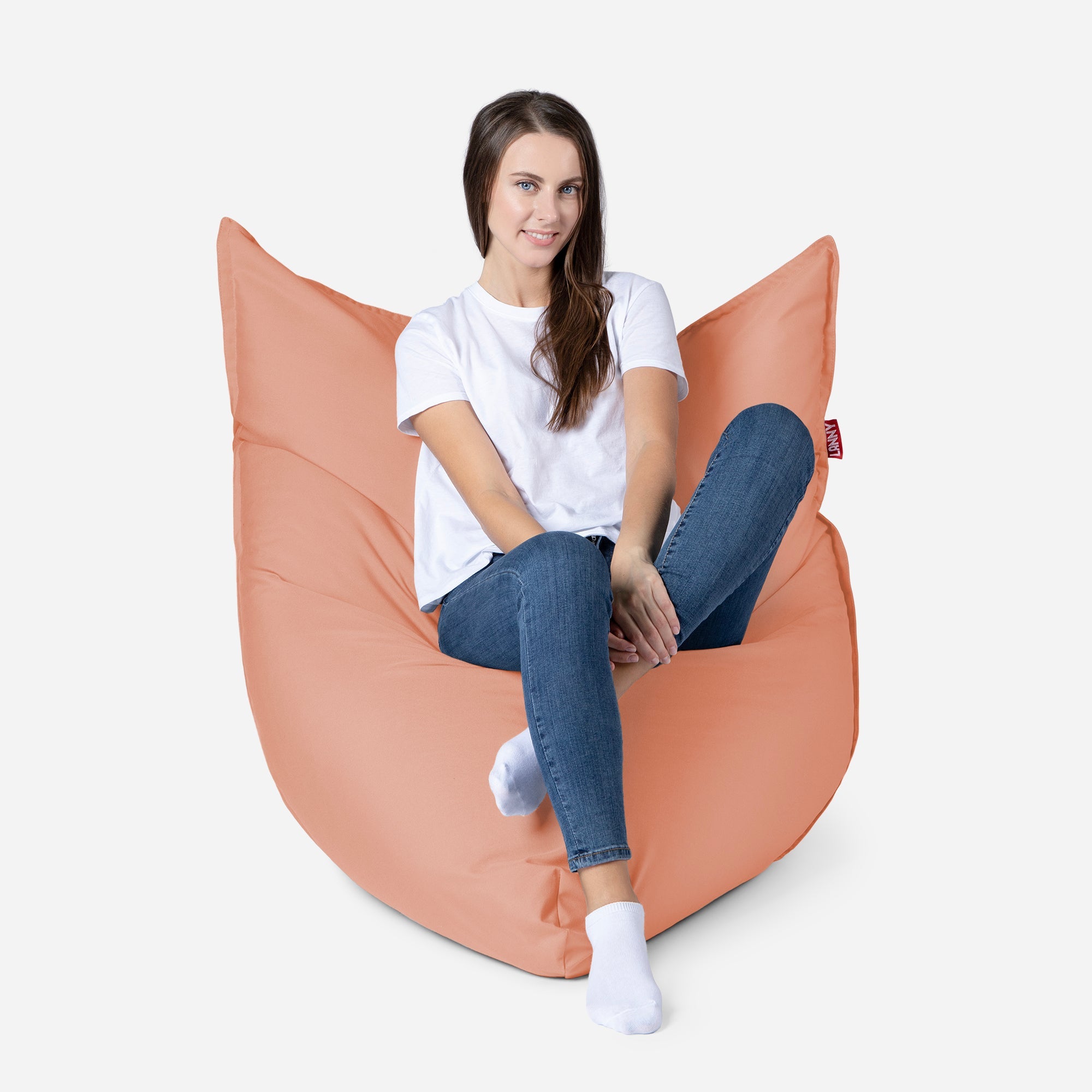 Sloppy Mini Outdoor Peach Bean Bag - Lanny Beanbag - Bean Bag Chairs