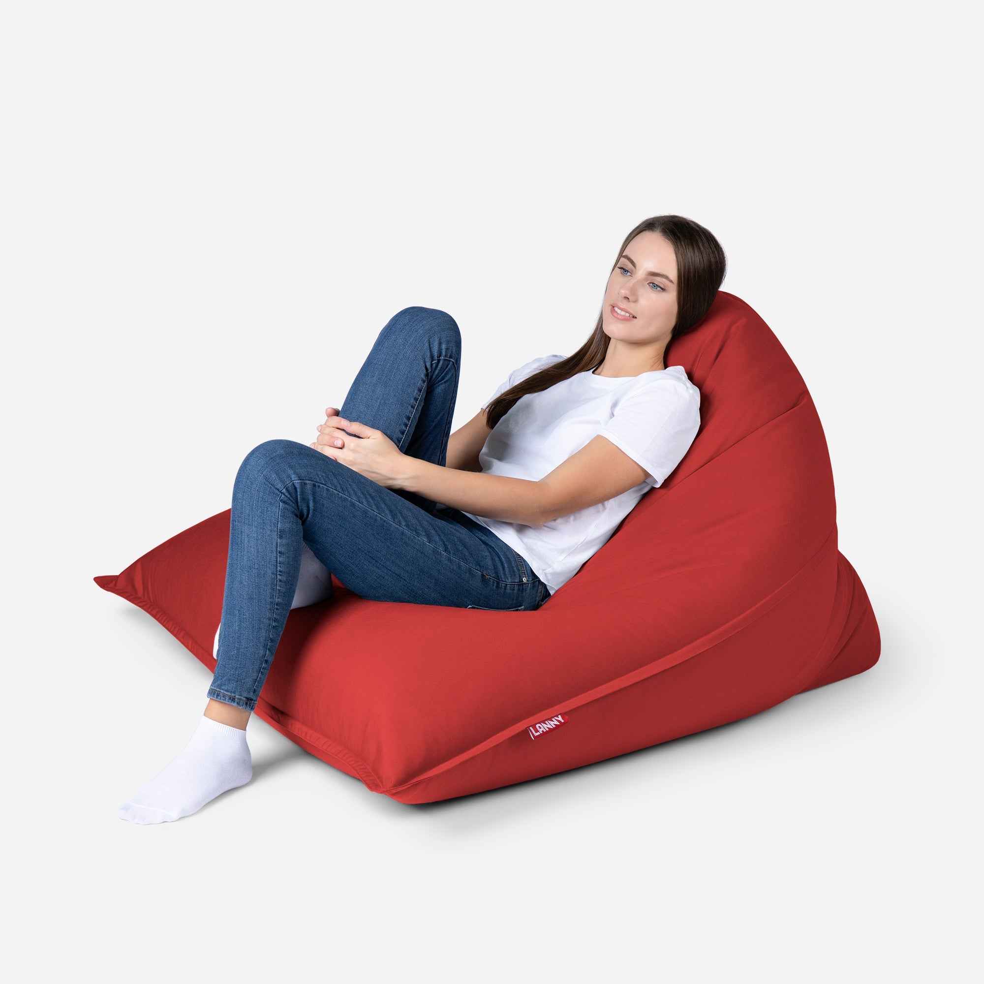 Sloppy Mini Outdoor Red Bean Bag - Lanny Beanbag - Bean Bag Chairs