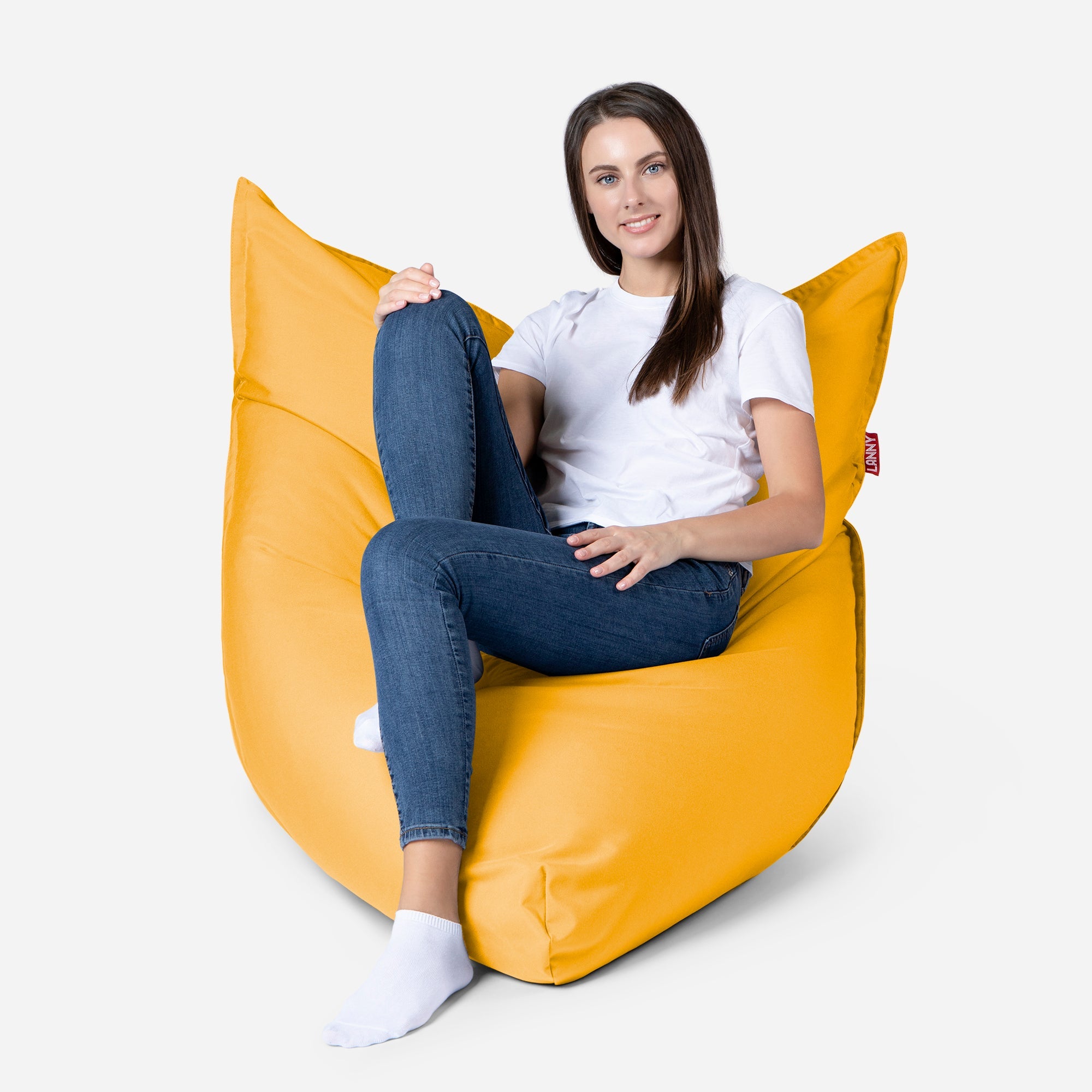 Sloppy Mini Outdoor Yellow Bean Bag - Lanny Beanbag - Bean Bag Chairs