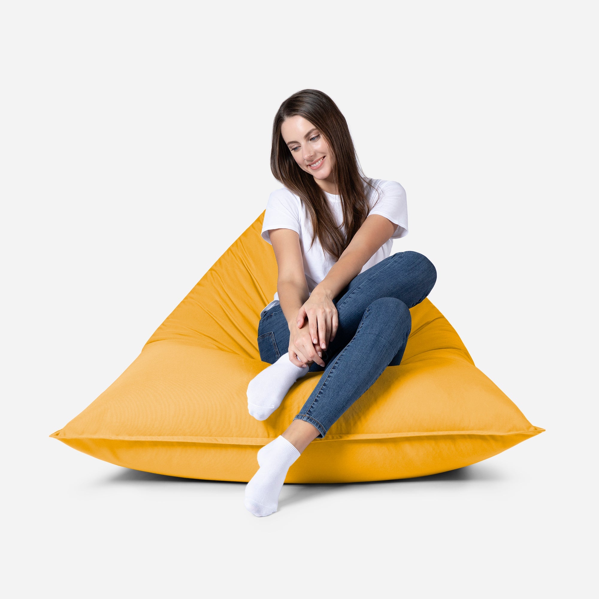 Sloppy Mini Outdoor Yellow Bean Bag - Lanny Beanbag - Bean Bag Chairs