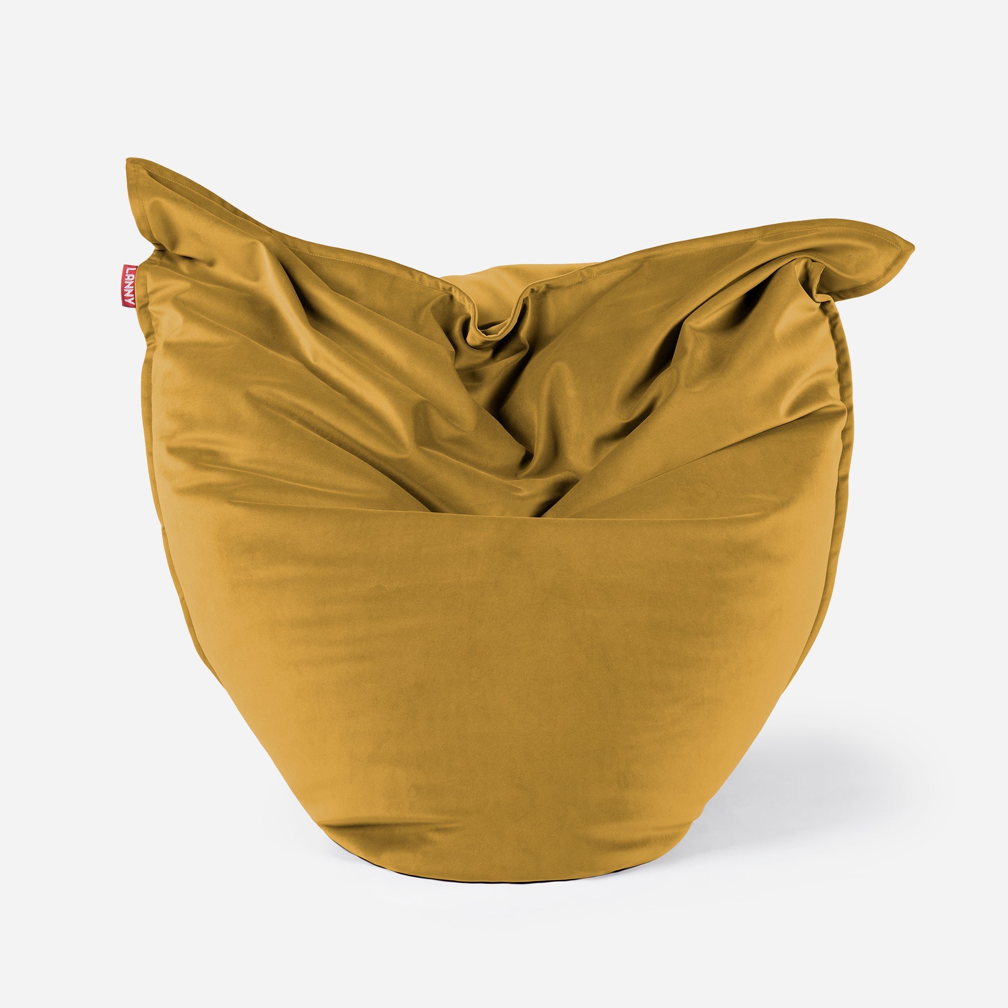 Sloppy Mini Velvet Mustard Bean bag - Lanny Beanbag - Bean Bag Chairs