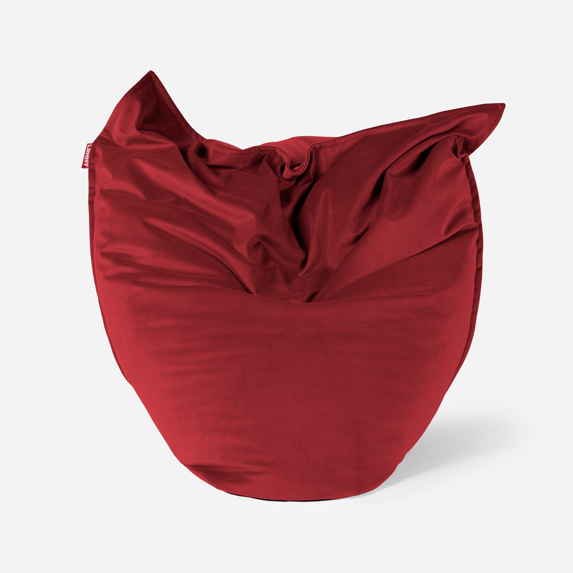 Sloppy Mini Velvet Red Bean bag - Lanny Beanbag - Bean Bag Chairs