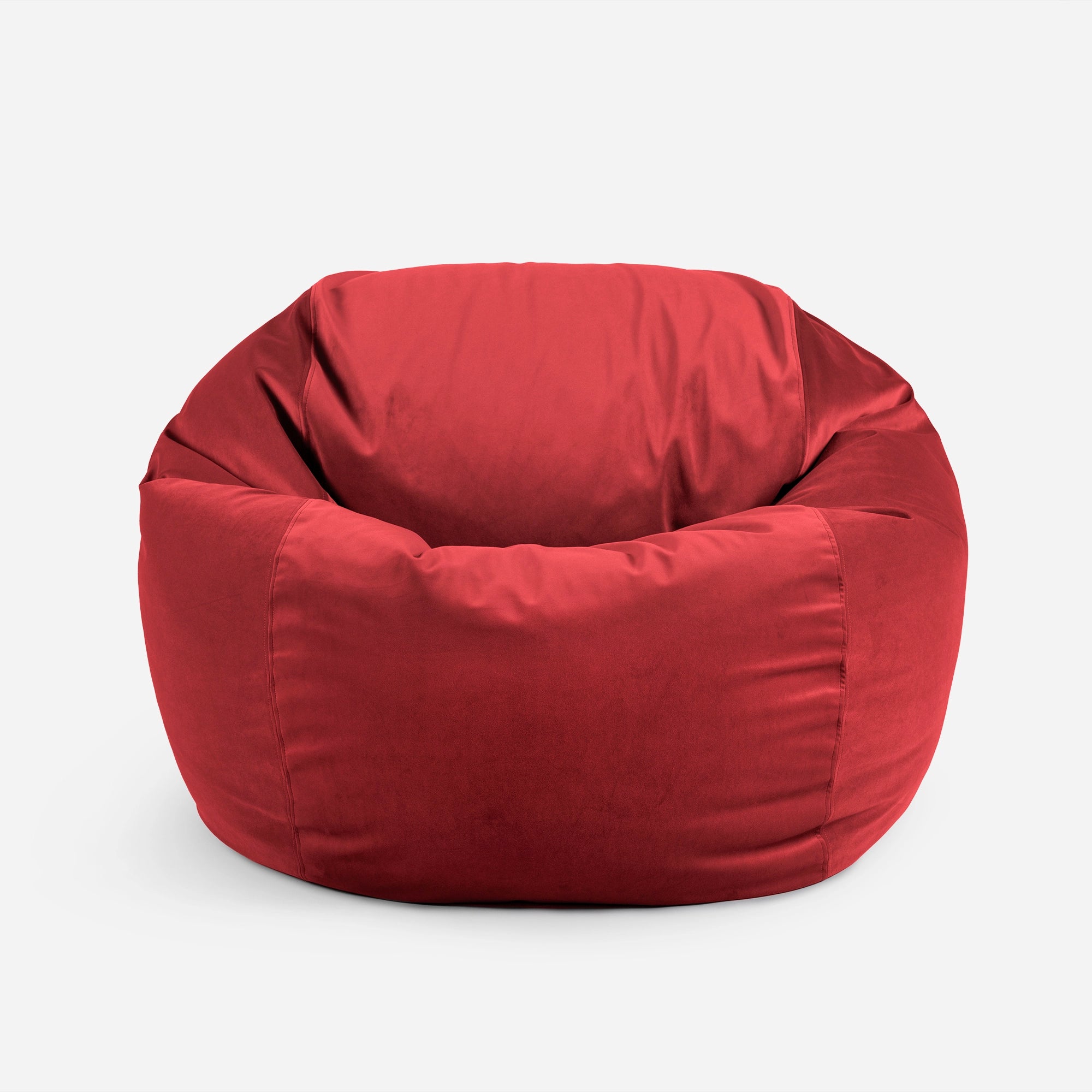 Sphere Large Velvet Red Bean bag - Lanny Beanbag - Bean Bag Chairs