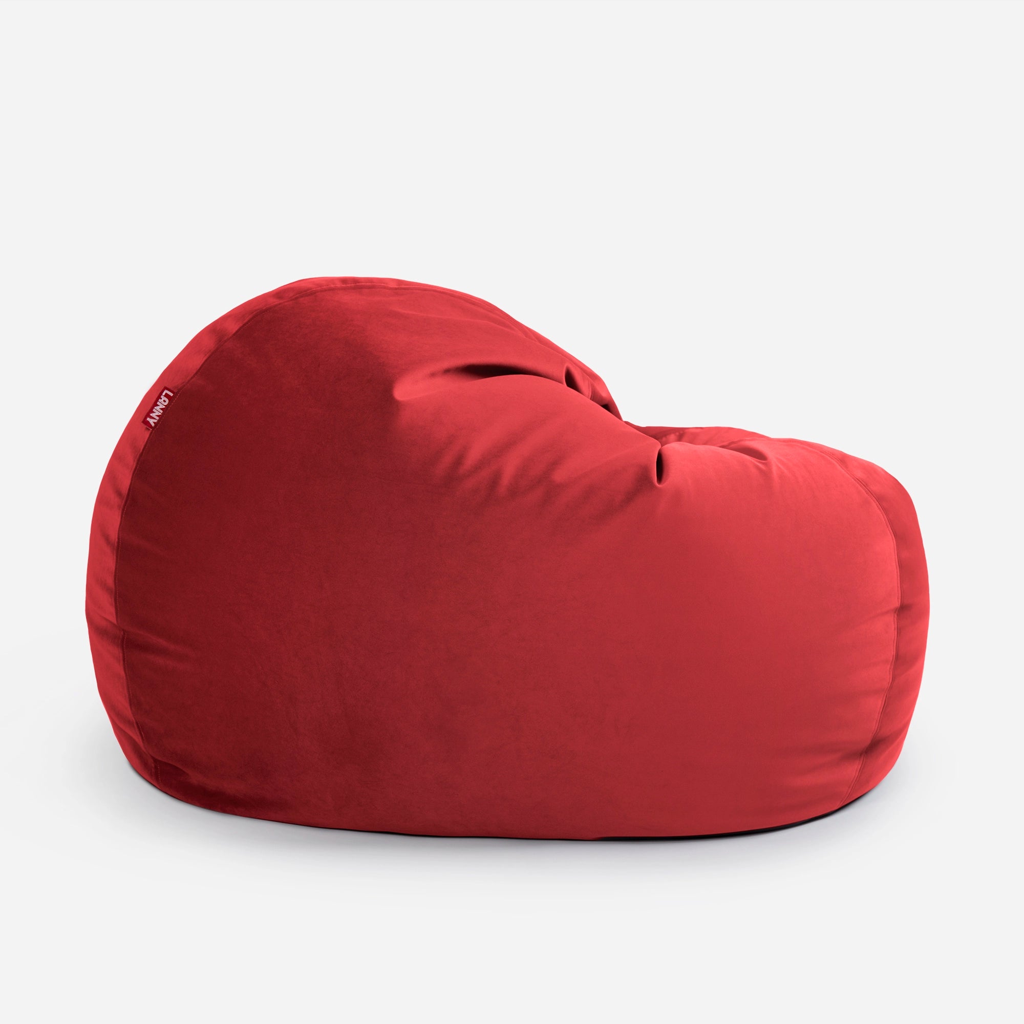 Sphere Large Velvet Red Bean bag - Lanny Beanbag - Bean Bag Chairs