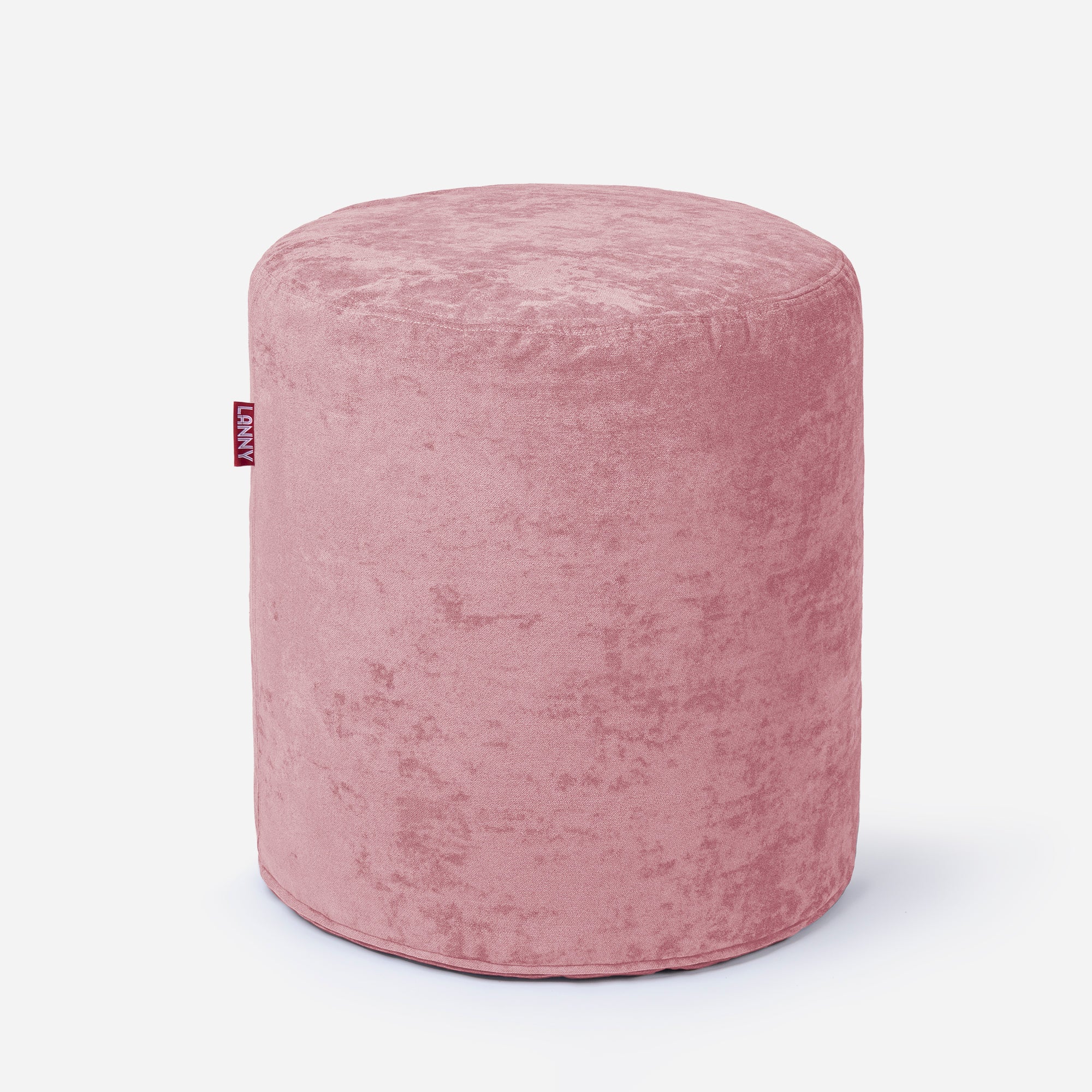 Tall Aldo Pink Pouf - Lanny Beanbag - Ottomans